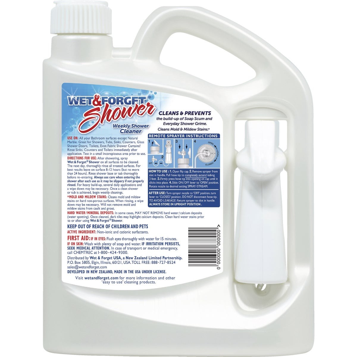 Wet & Forget 64 Oz. Fresh Scent Weekly Shower Cleaner 801064-F Wet & Forget