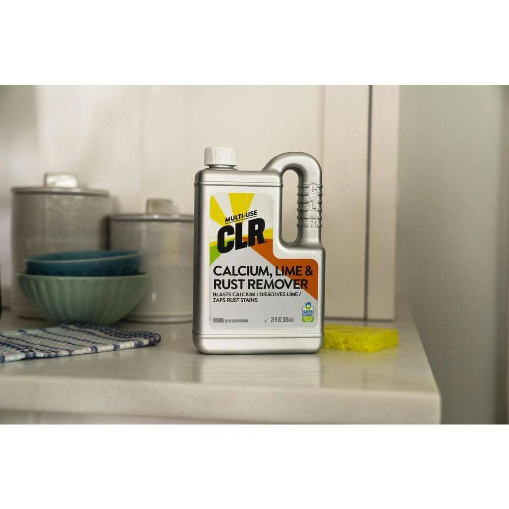 CLR Limescale Stain Remover Cleaner 28 Oz 2-Pack for Calcium & Rust