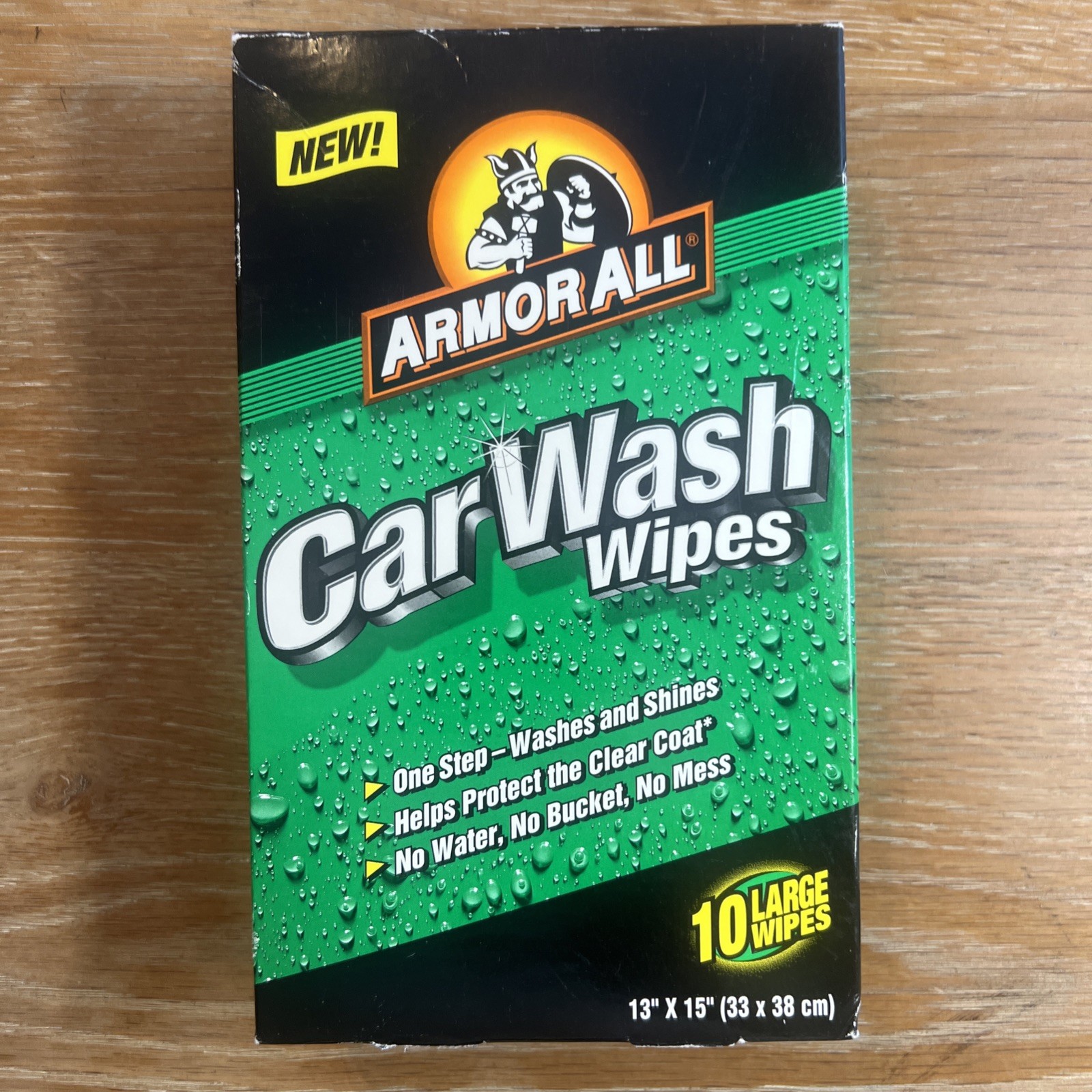 Armor All Car Wash Wipes Armorall 10 L Large Sealed Box 13 x 15″ Discontinued