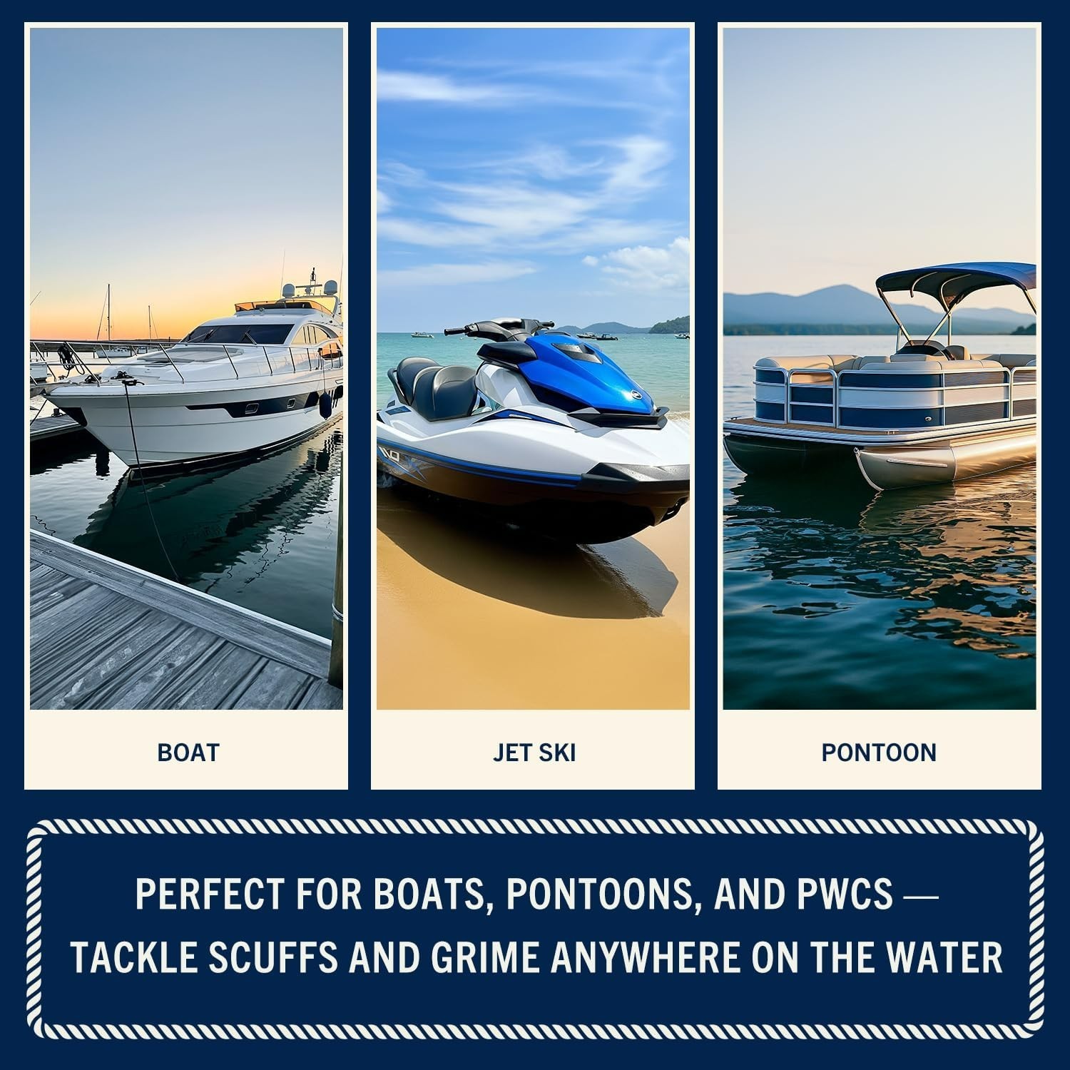 Boat Scuff Eraser – Magic Boat Erasers for Cleaning Seats, Hulls, & Interiors…