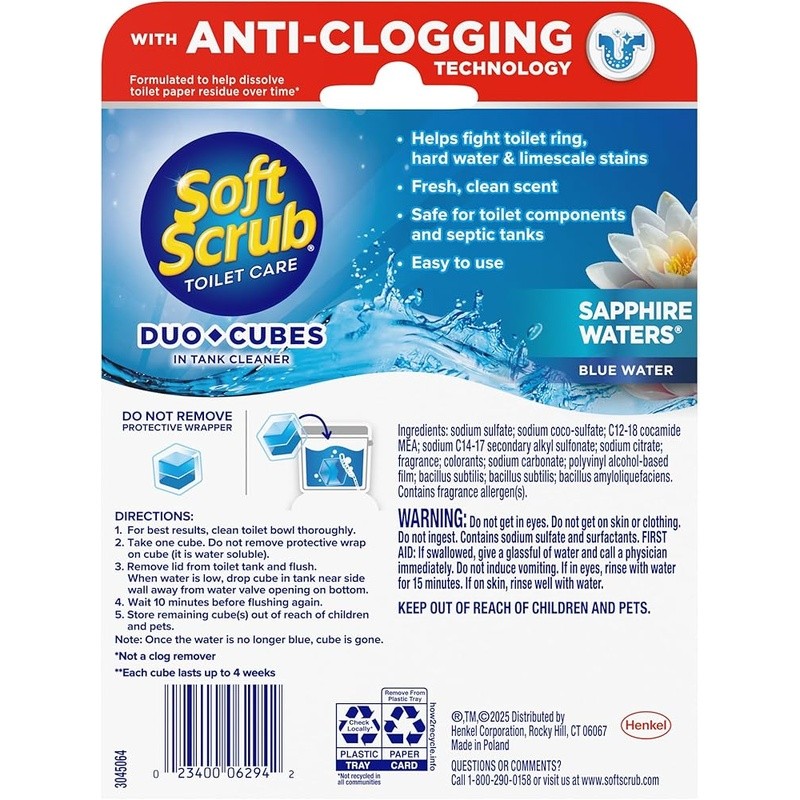 In Tank Toilet Cleaner Cubes Fight Hard Water Stains Freshens Lasts 4 Weeks New