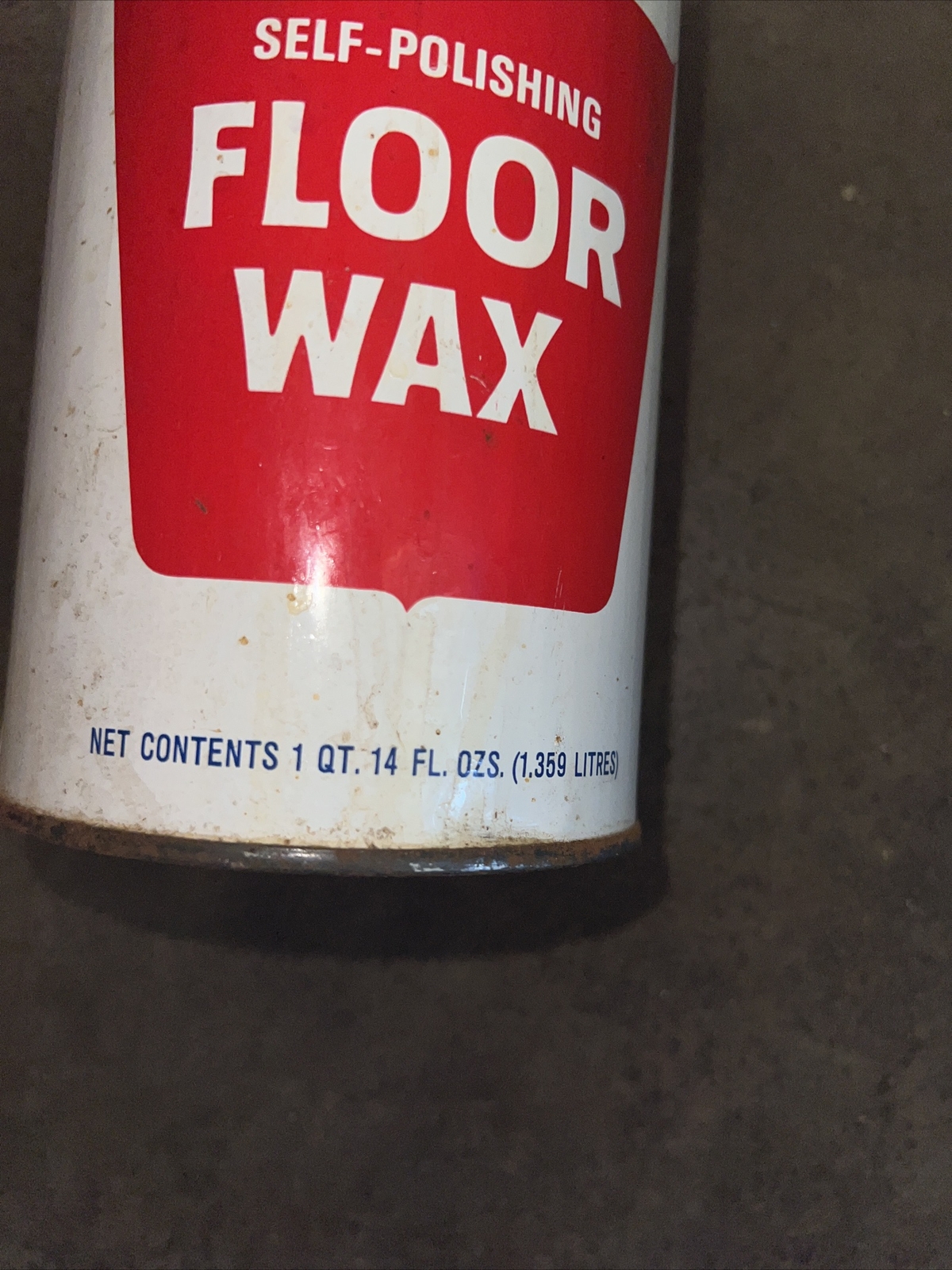 [A11] — Vintage Klear Floor Finish SC Johnson Wax 27 Oz Can Plus Aerowax Floor