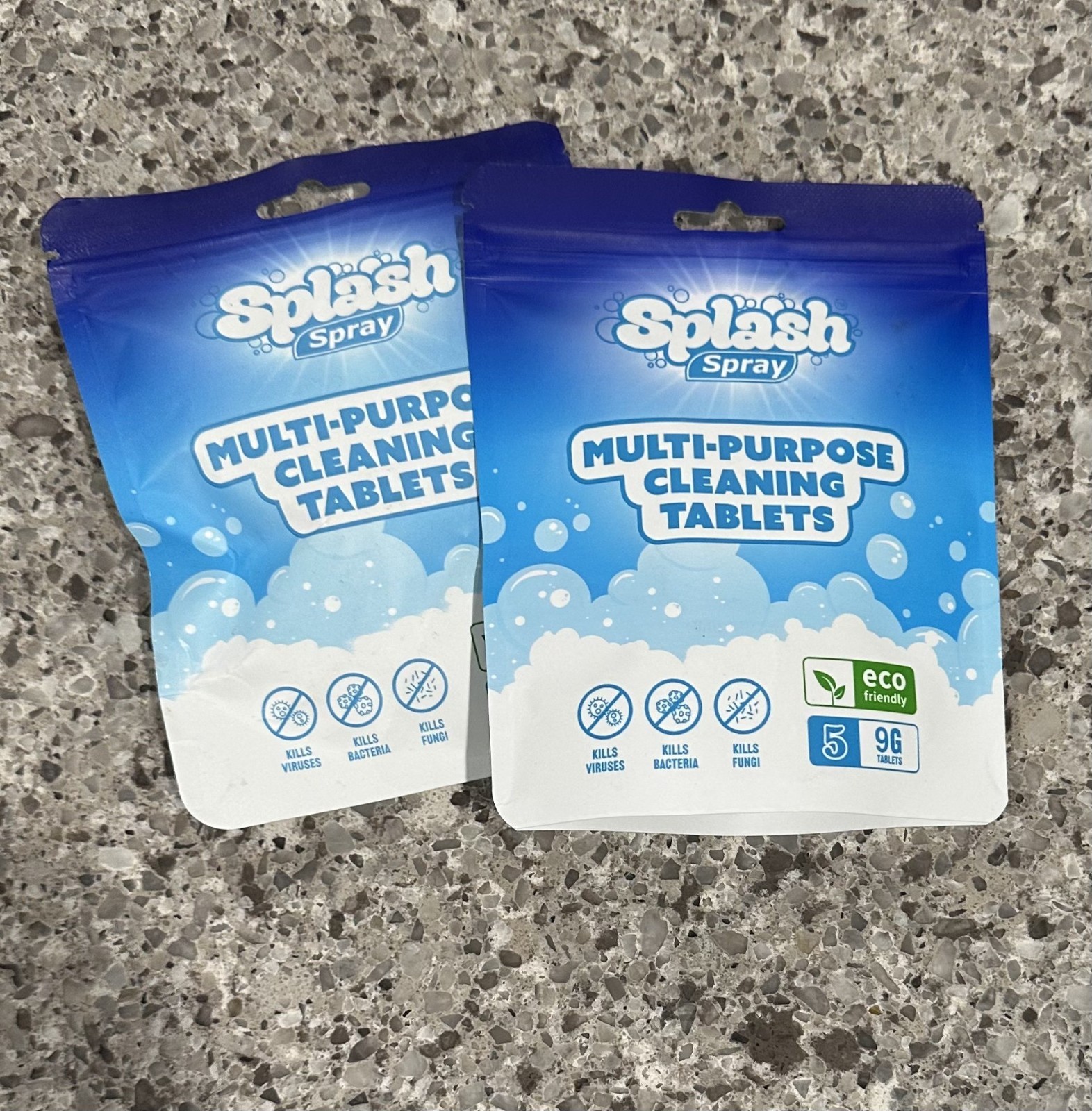 2 PACK’S Splash Spray Multi-Purpose Cleaning Tablets 5 Tablets per pack NEW