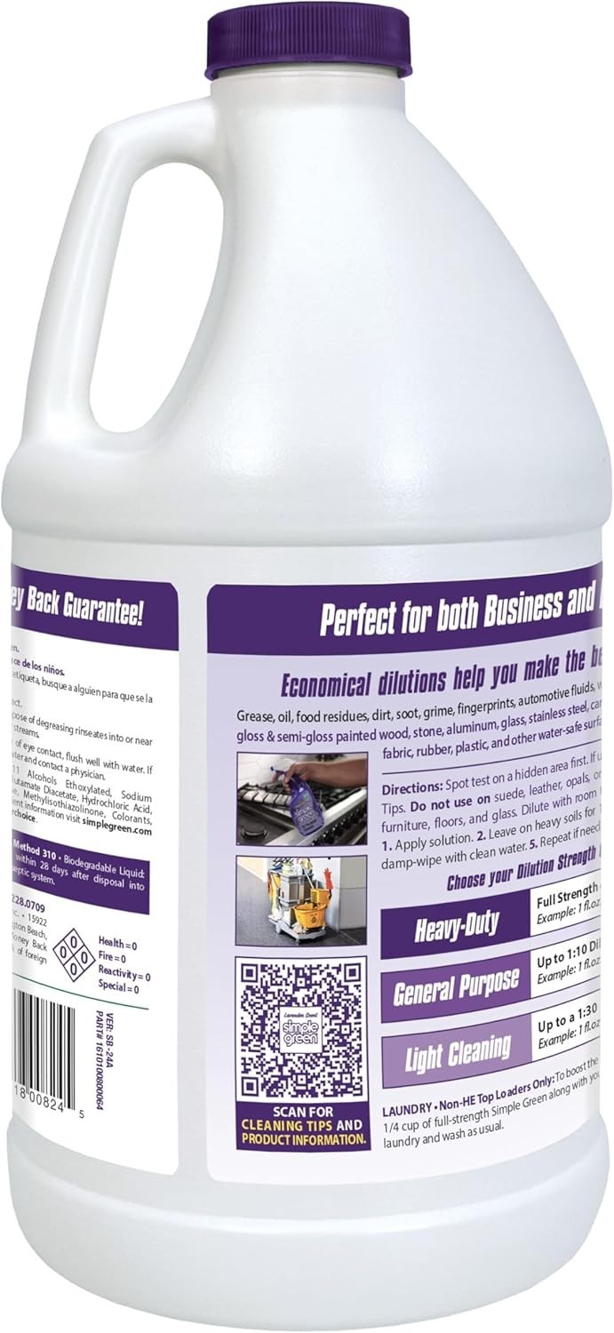 Eco-Friendly Lavender All-Purpose Cleaner Concentrate 64 Fl Oz – 30X Value