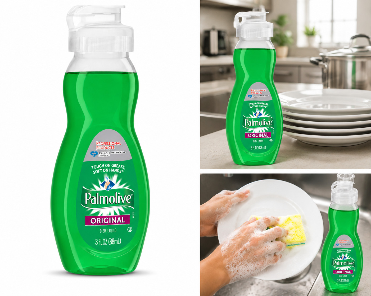 Palmolive Original Dish Soap Liquid 3 fl oz (88mL) – 3 Pack
