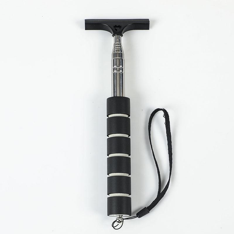 Telescopic Car Rearview Mirror Wiper Handle Window Glass Cleaner Mist Scraper