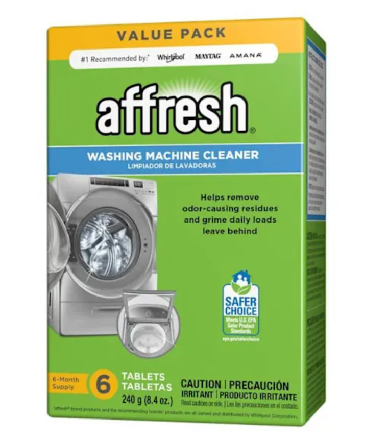 2PACK – Affresh Washing Machine Cleaner Value Pack, 6 Tablets, Front – Top Load