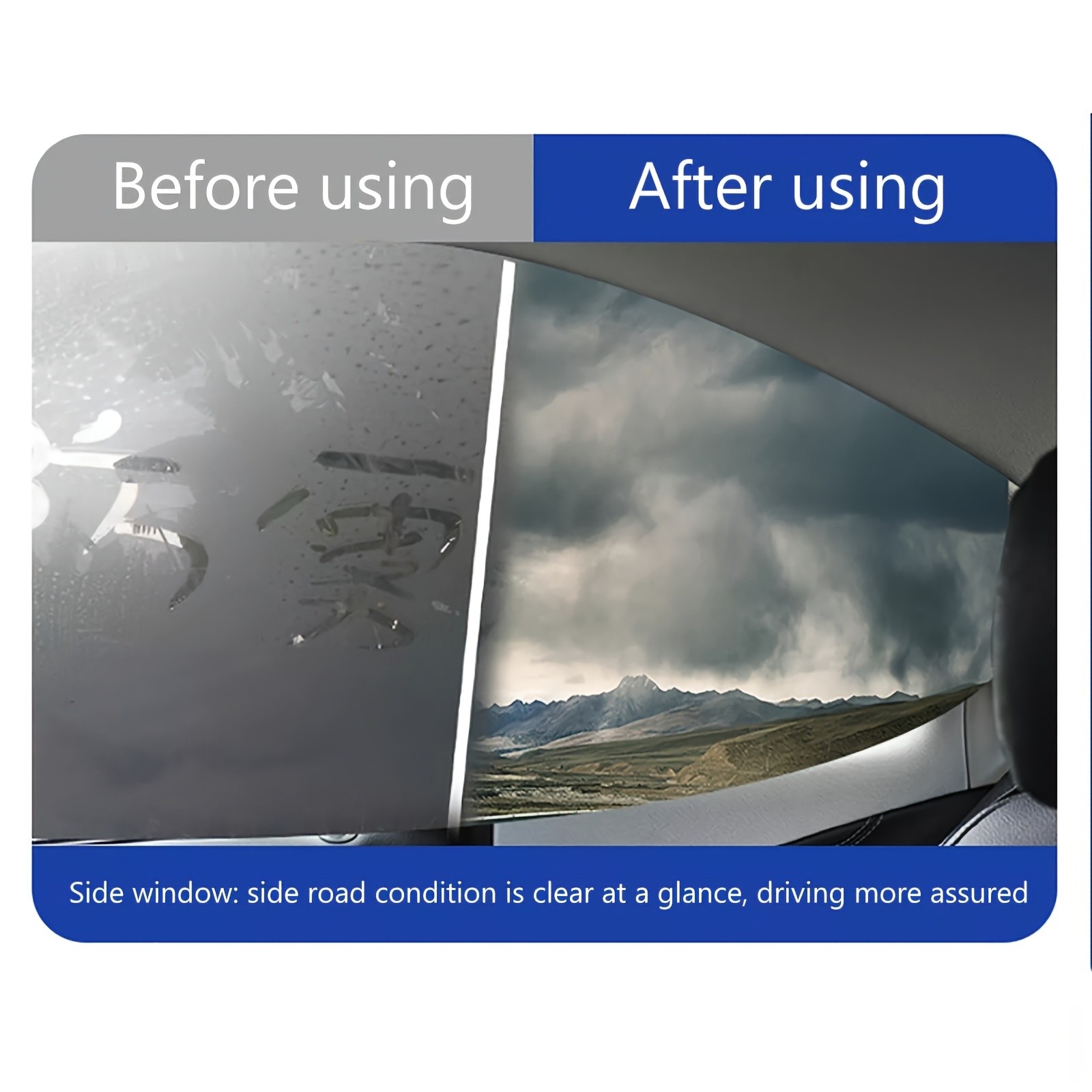 Anti-Fog Spray for Car Glass Helmets Mirrors Windshield Defogger Clear View