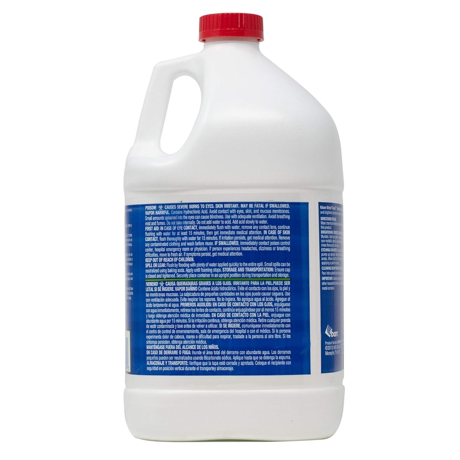 Professional Grade Klean-Strip Green Muriatic Acid 1 Gallon – Low Fume Formula