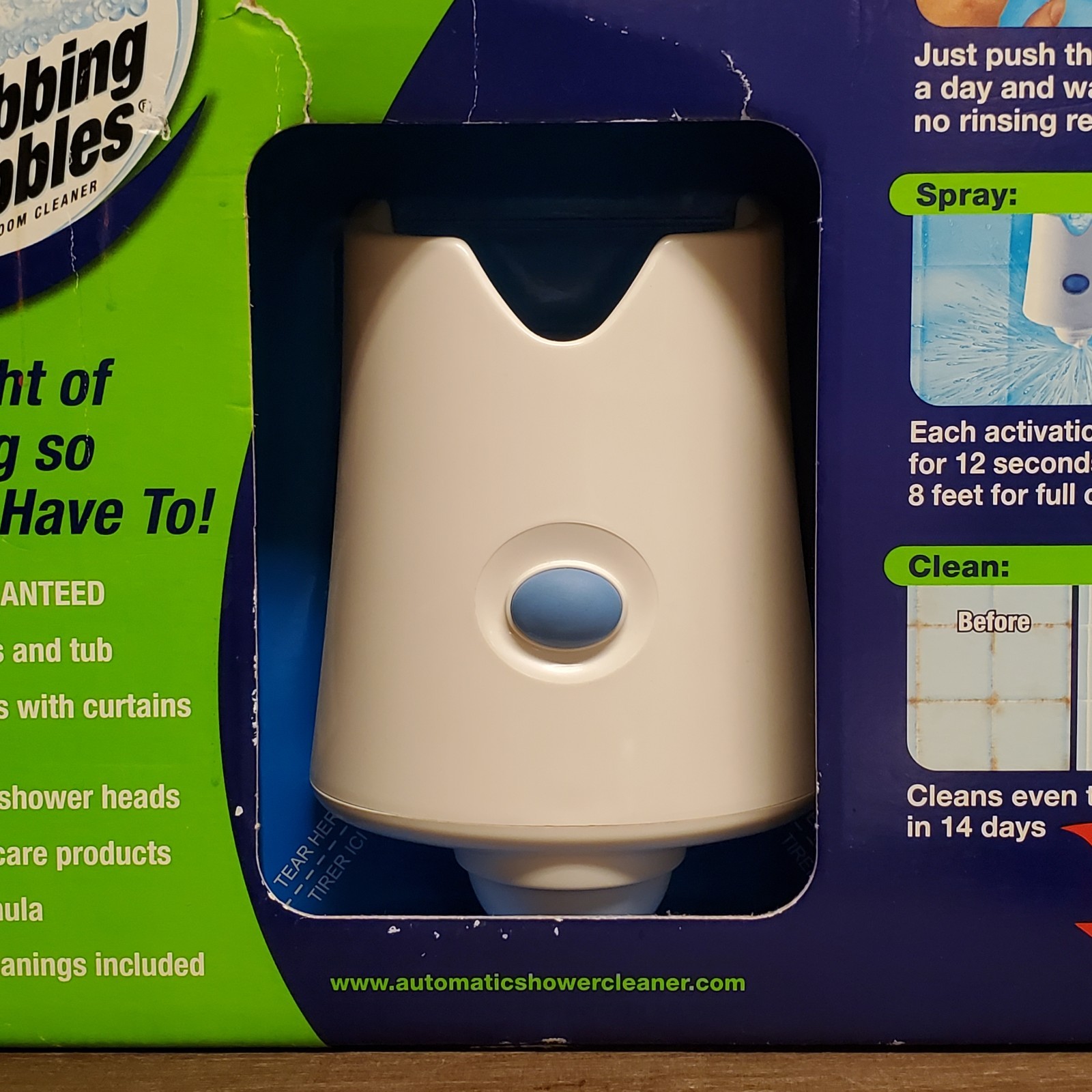 Scrubbing Bubbles AUTOMATIC BATHROOM SHOWER CLEANER Kit w/ 2 Cleaning Solutions