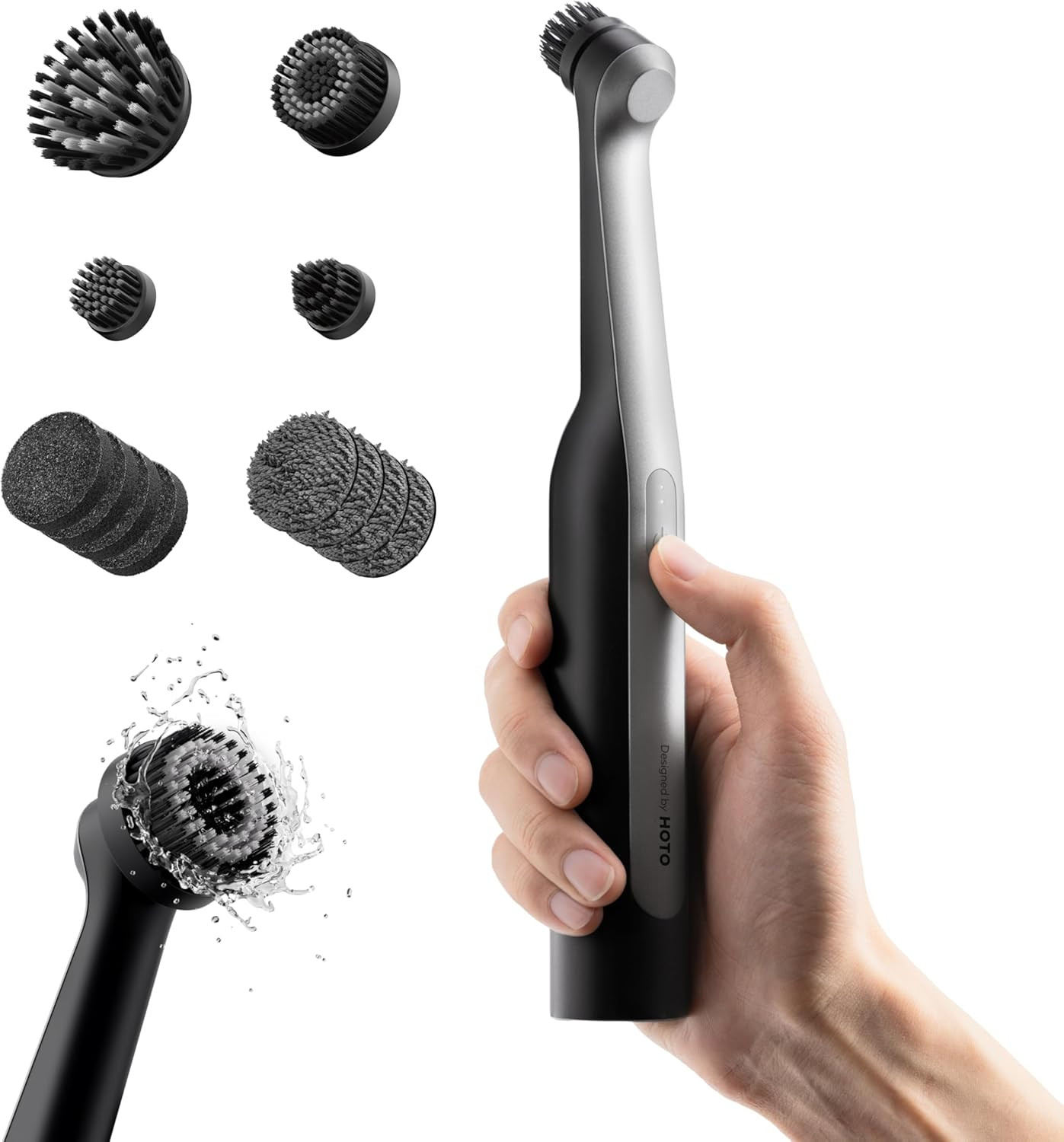 Wand™ Cordless Spin Scrubber, Electric Rechargeble Grout Cleaning Brush,