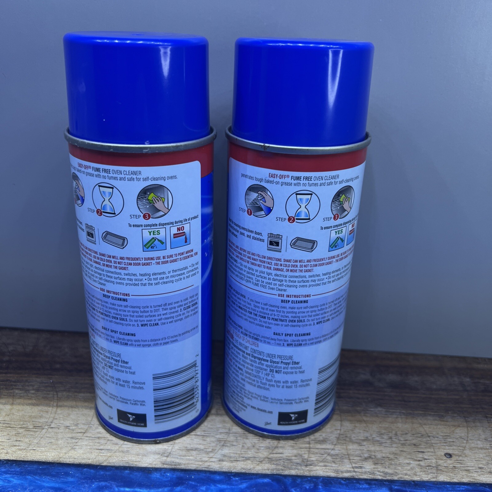 Lot of 2 EASY-OFF Fume-Free Oven Cleaner Lemon Scent 14.5 oz Aerosol New
