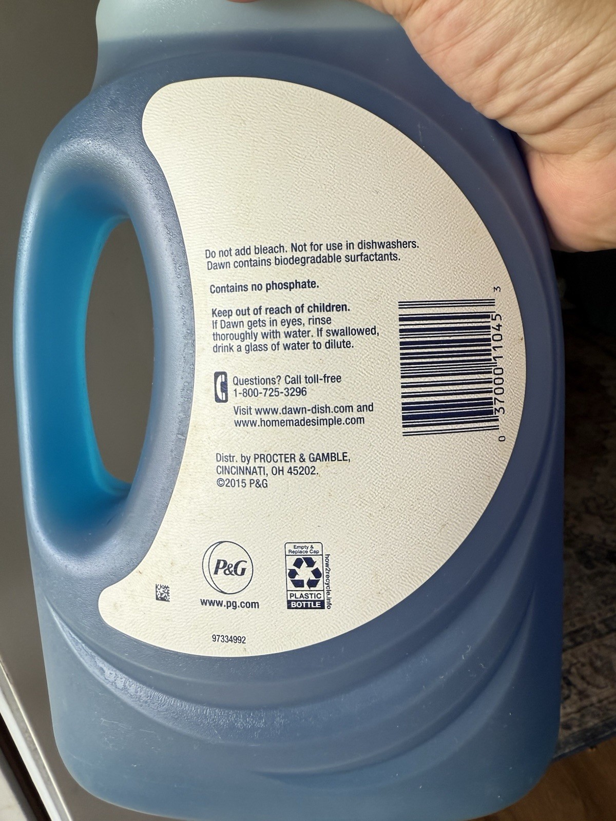 DAWN Ultra Dishwashing Liquid Original OLD Scent 56 FL OZ 2015