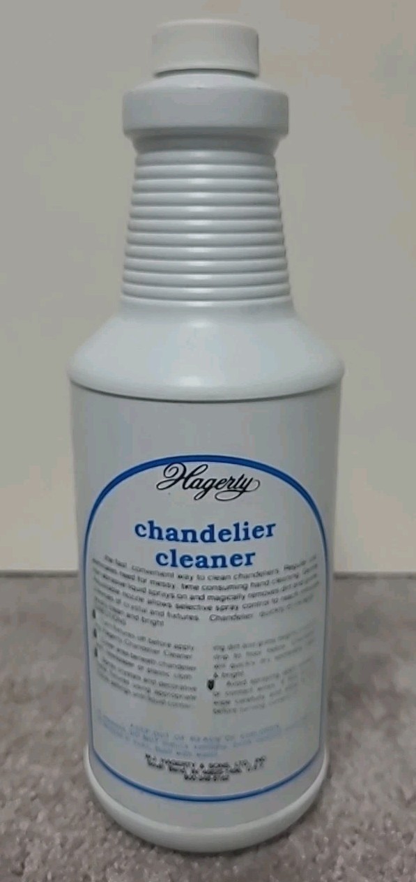 Hagerty 32 oz Chandelier Cleaner Spray  (Lot of 2 Bottles) w 1 Spray Nozzle NOS