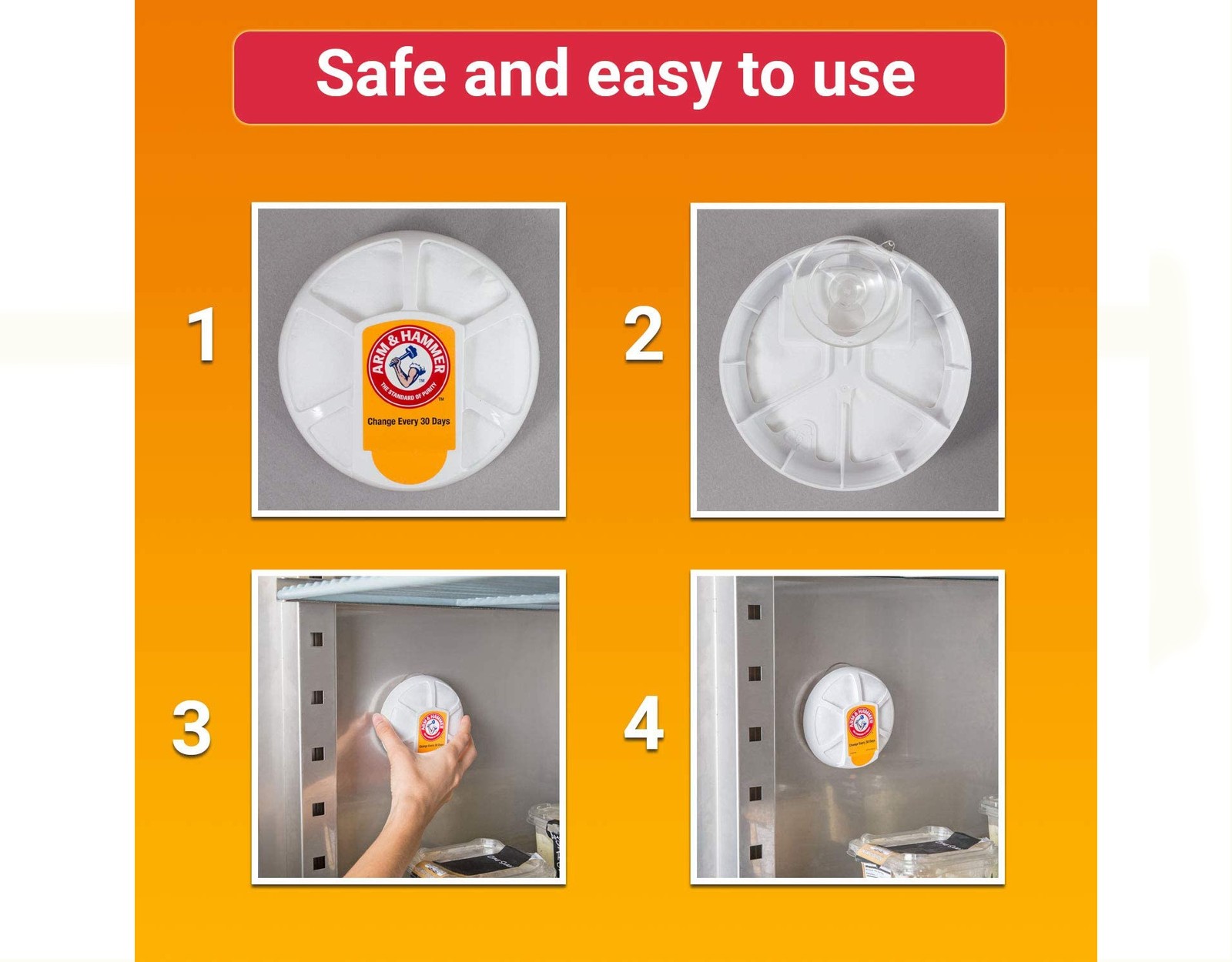 Arm and Hammer Fridge Fresh Baking Soda Disc – Pack of 5