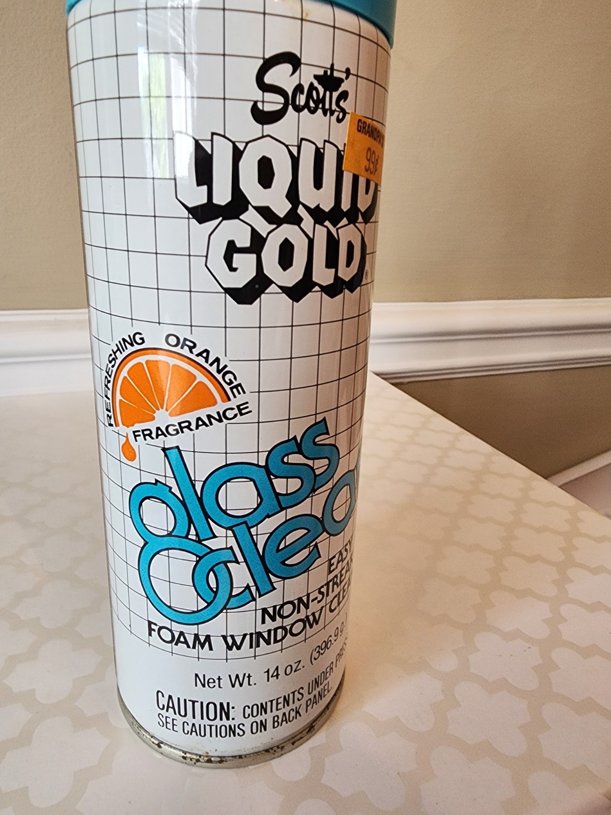 VTG Scott’s Liquid Gold Aerosol Glass Cleaner Blue Can 14OZ Foam Non-streak