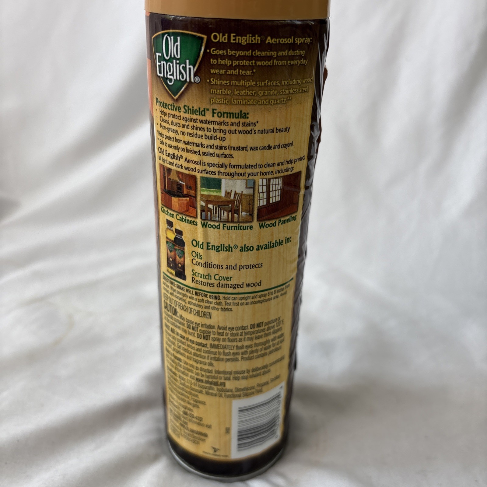 Old English Wood Protector & Cleaner Almond Scent 12.5 oz Dust Shine Polish NEW