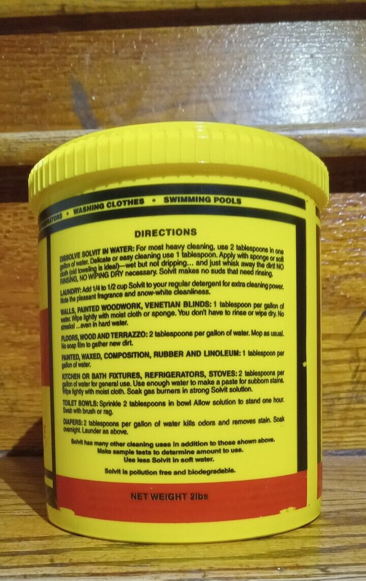 SOLVIT Chemical Company All Purpose Cleaner Pine Scent 2lb Yellow Con. Mad. Wis.