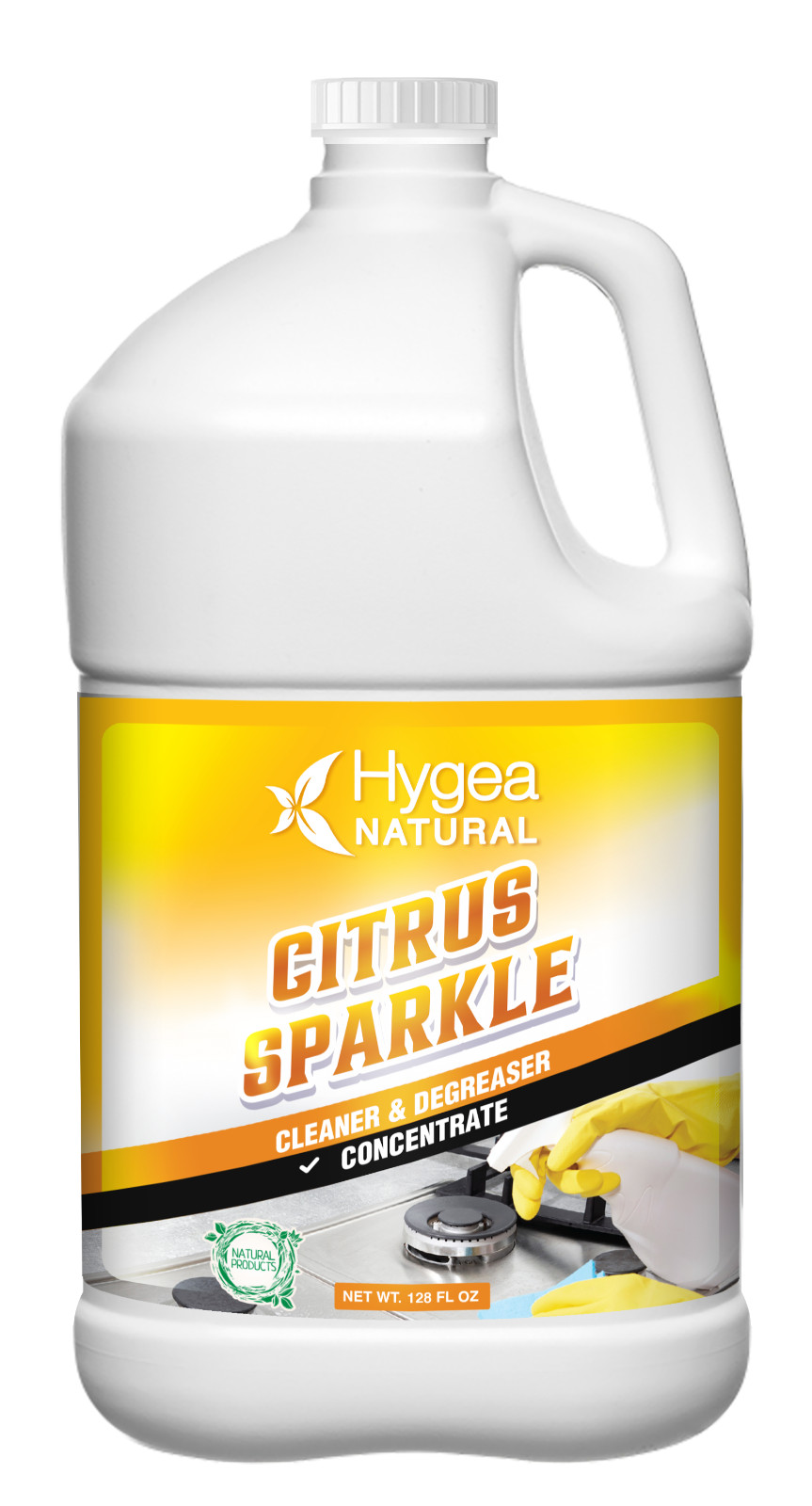 Citrus Sparkle – Natural Cleaner and Degreaser (Concentrated) Gallon 128 oz