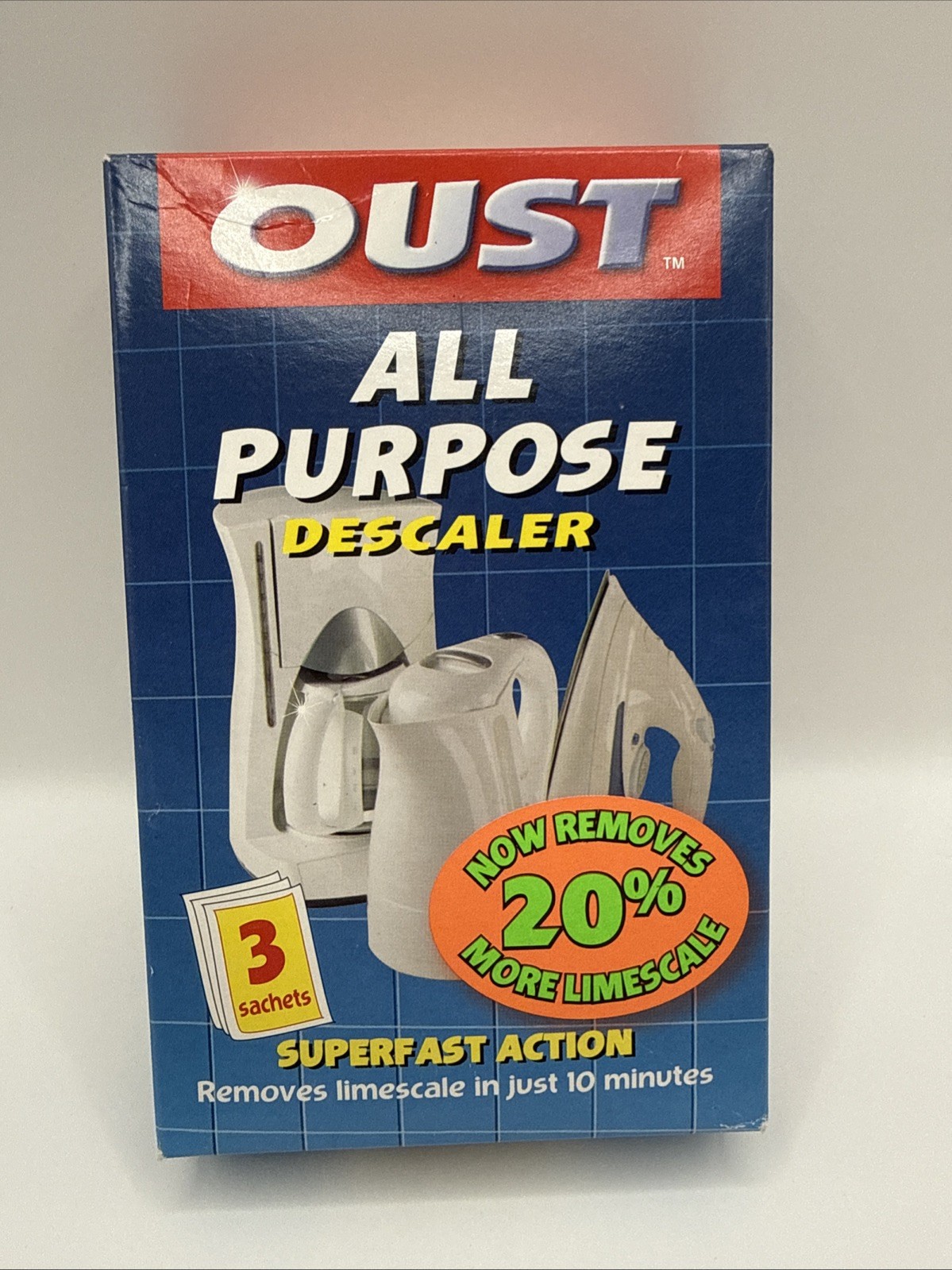 OUST All Purpose Descaler Kettle Iron Limescale Remover Cleaner De-Scaler 3pk