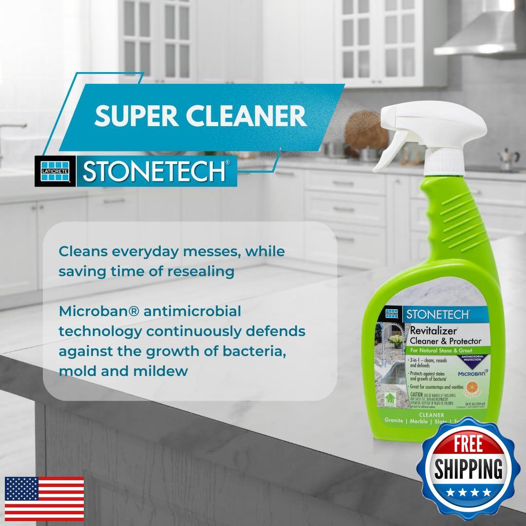 StoneTech Revitalizer Cleaner and Protector | Natural Stone Cleaner | Marble,