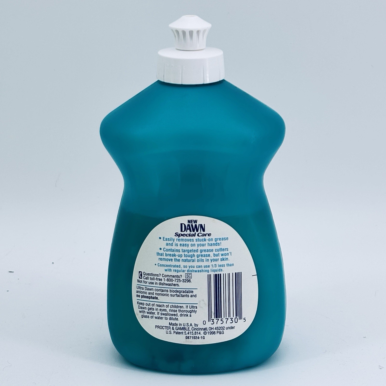 VTG RARE Ultra Special Care Dawn Dishwashing Detergent Liquid Soap 1998 Prop