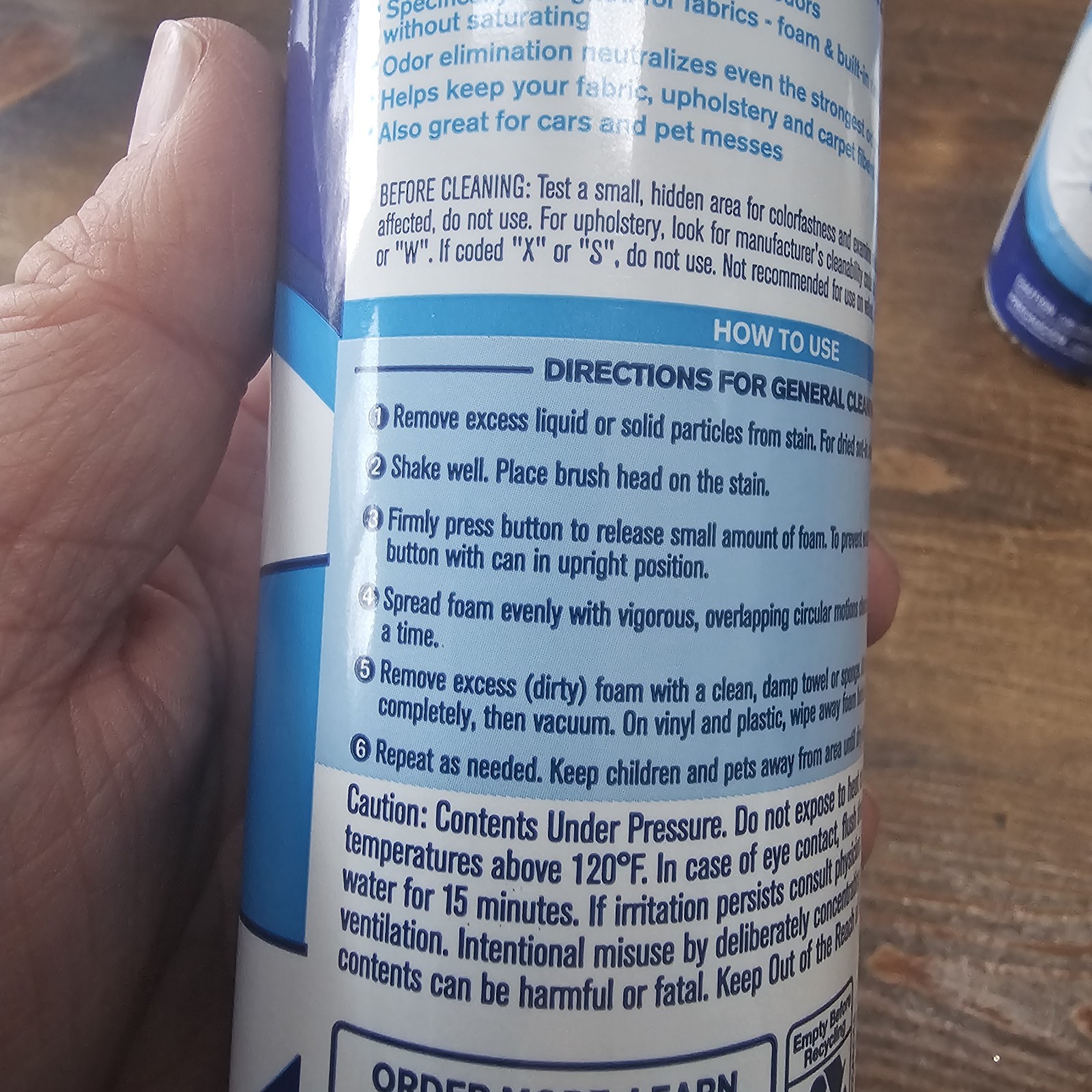 Woolite CARPET UPHOLSTERY Foam Cleaner Odor Stain Remover with Brush LOT OF TWO