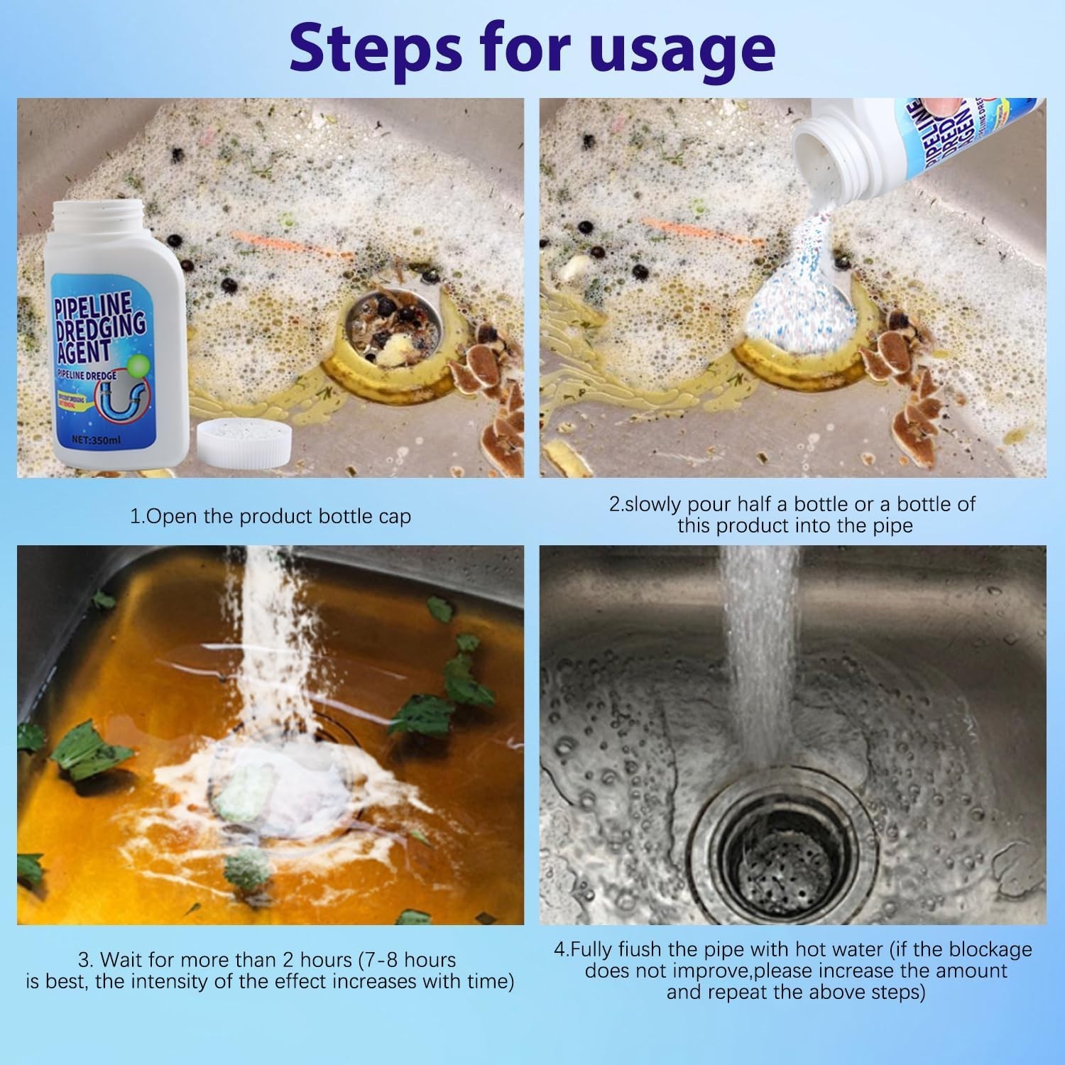 Powerful Pipe Dredging Agent,Pipeline Dredging Agent for Kitchen Toilet