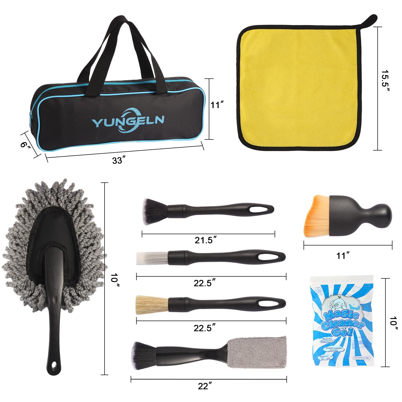 Car Detailing Brush Kit with Detail Brushes,Car Interior Detailing Brushe,Car…