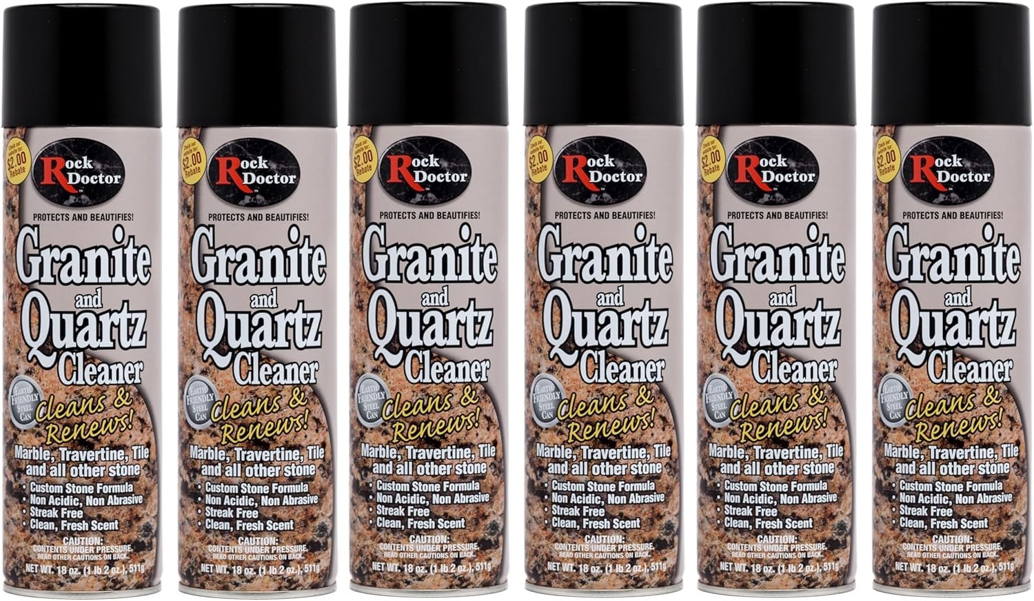 Granite Quartz Cleaner 18oz Non Abrasive Stone Surface Cleaner