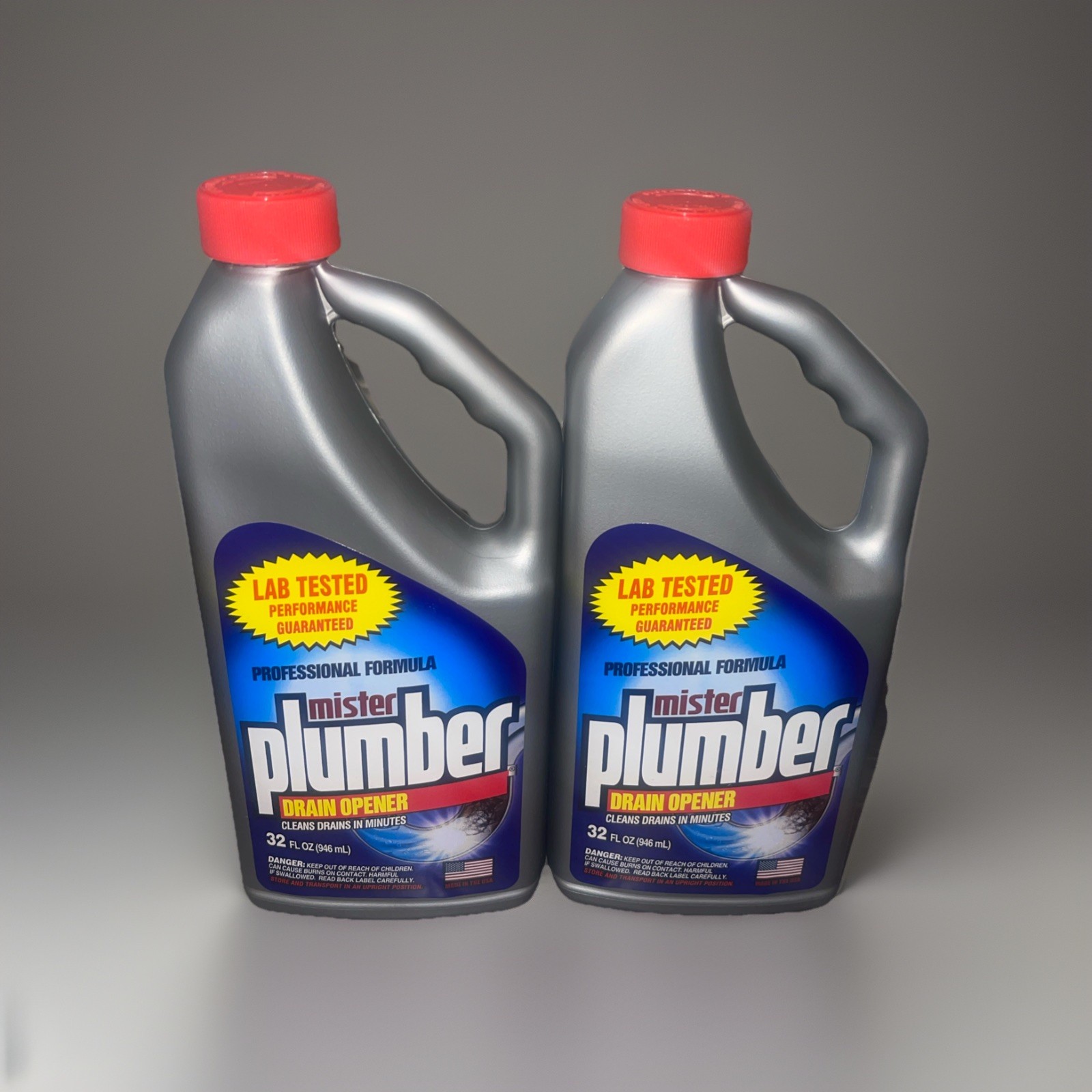 Septic Safe Drain Cleaner 2-Pack – 32oz Each Liquid Pipe & Clog Solution