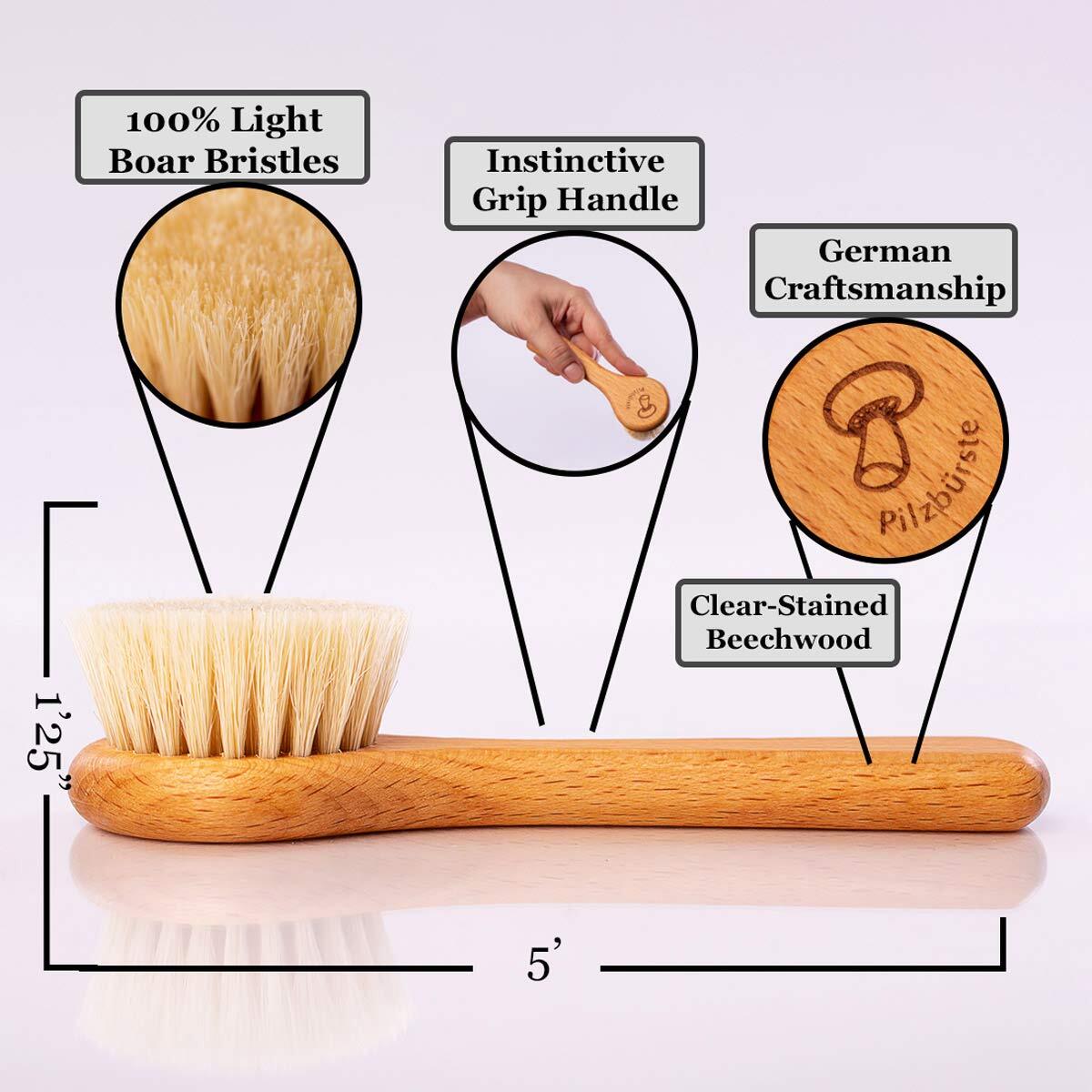 Mushroom Cleaning Brush “ Kitchen Sink Utensil Restaurant House Use “ Made In Ge