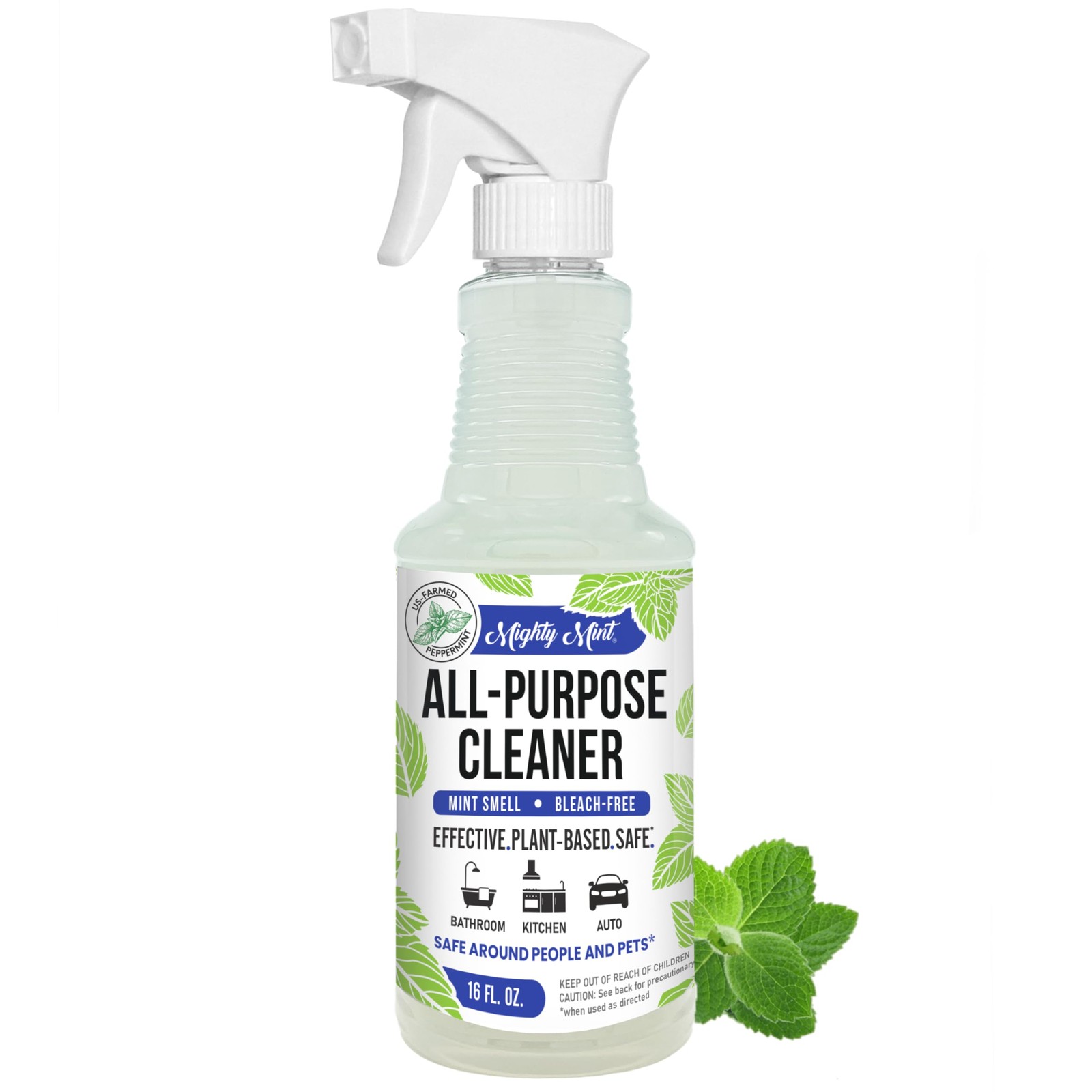 Mighty Mint All Purpose Cleaner Spray Plant Based Multi Surface Cleaning for