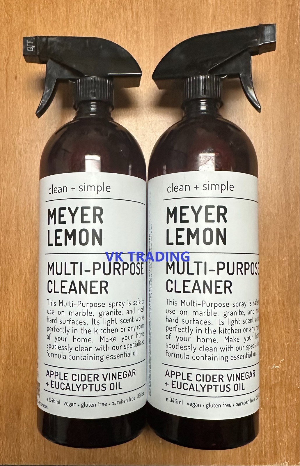 (2-Pk) CLEAN + SIMPLE ~ MEYER LEMON Kitchen Refresher Cleaner Odor Deodorizer