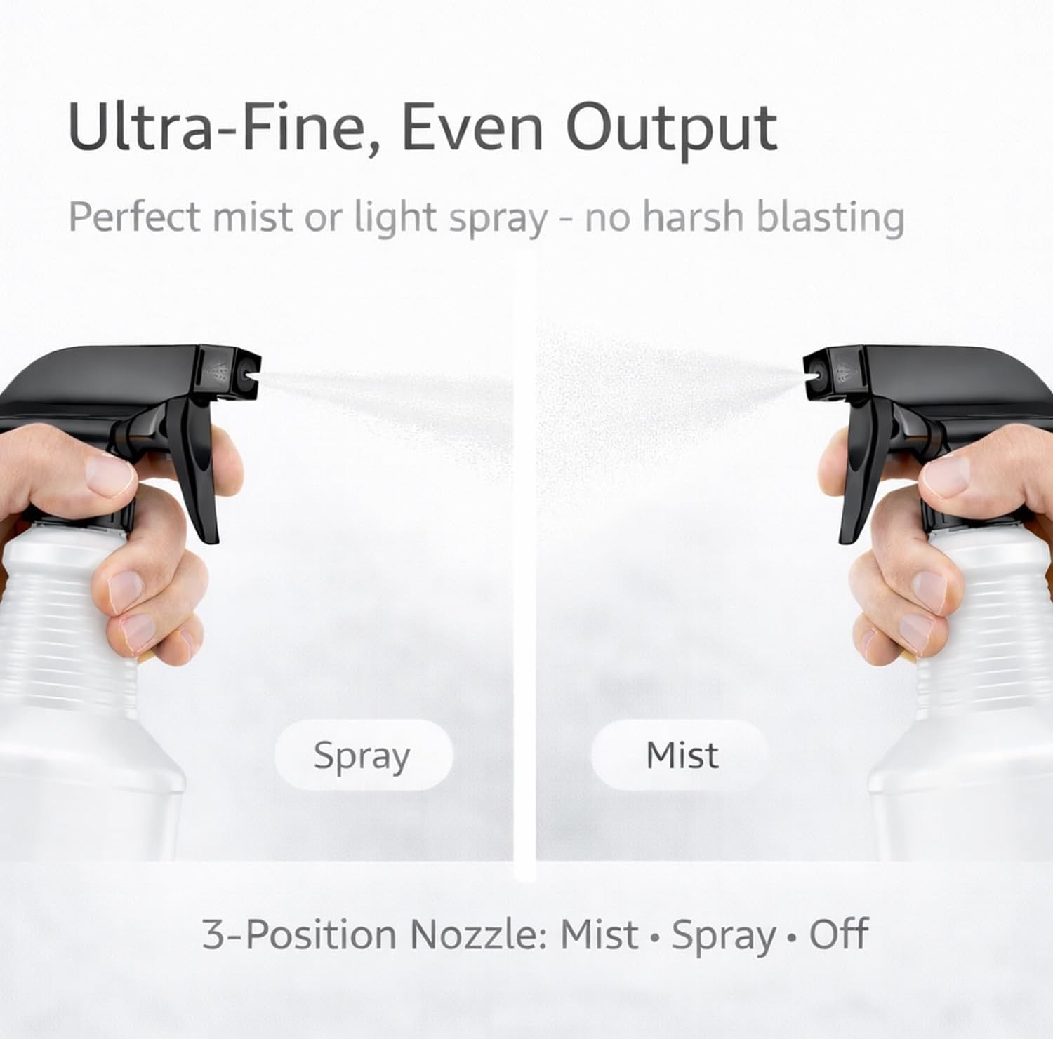 Leak-Proof BPA-Free 2-Pack Spray Bottles – Ideal for Cleaning & Gardening