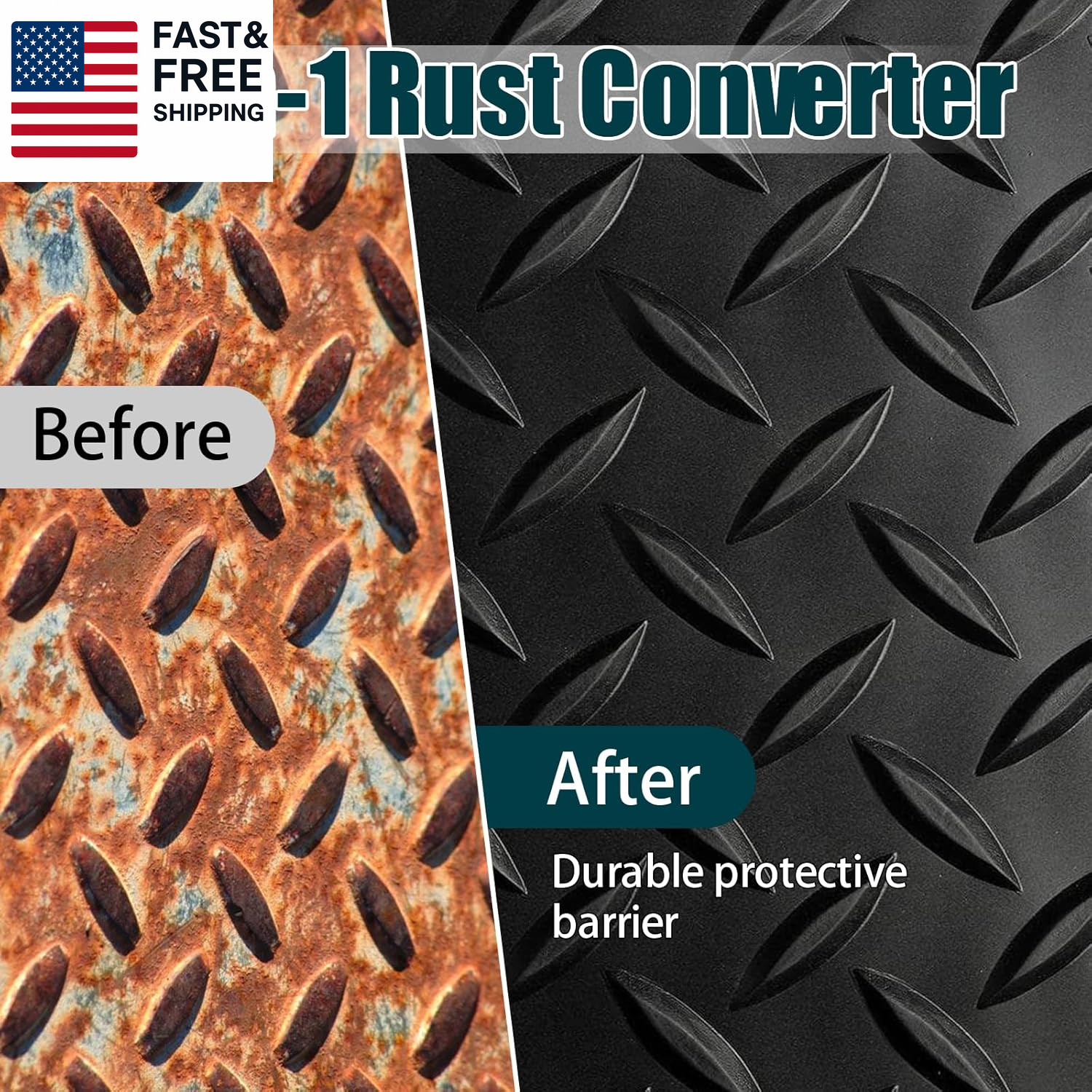 2-In-1 Rust Converter & Metal Primer, Stops Rust,Rust Inhibitor Paint (34.9 Oz)