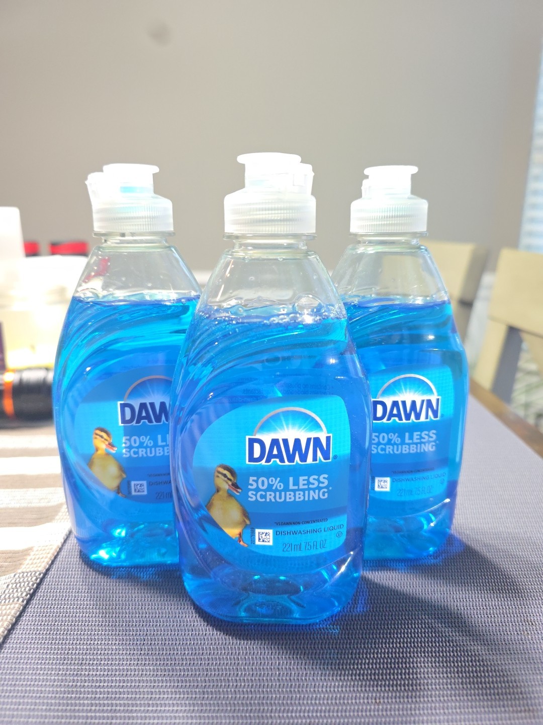 Dawn Ultra Original Blue Dishwashing Liquid Soap 7.5 oz Pack of 3