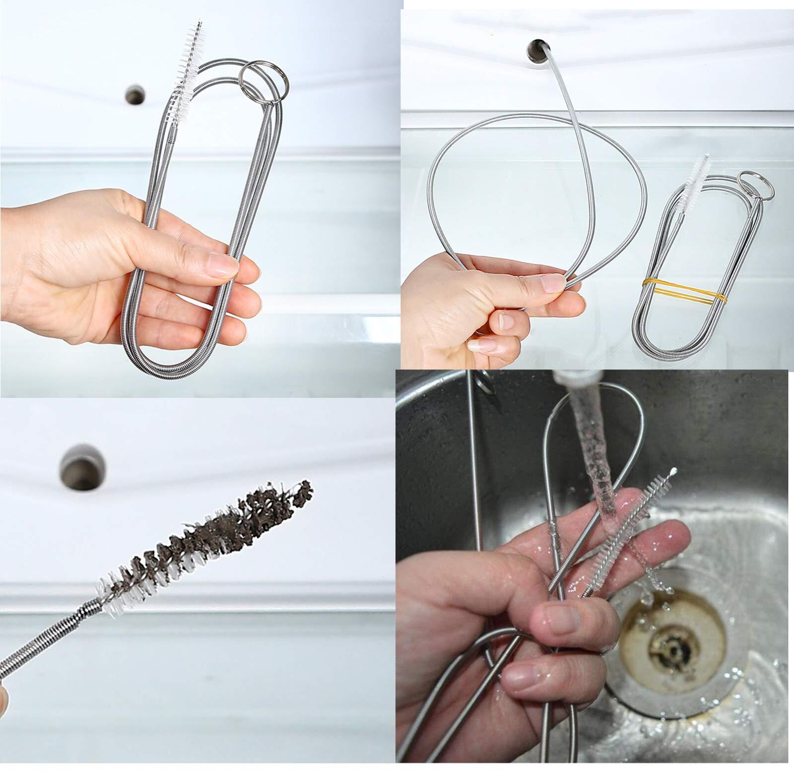 2 Pack 60 Inch Long Flexible Tube Cleaning Brushes for Home Kitchen Fish Tank