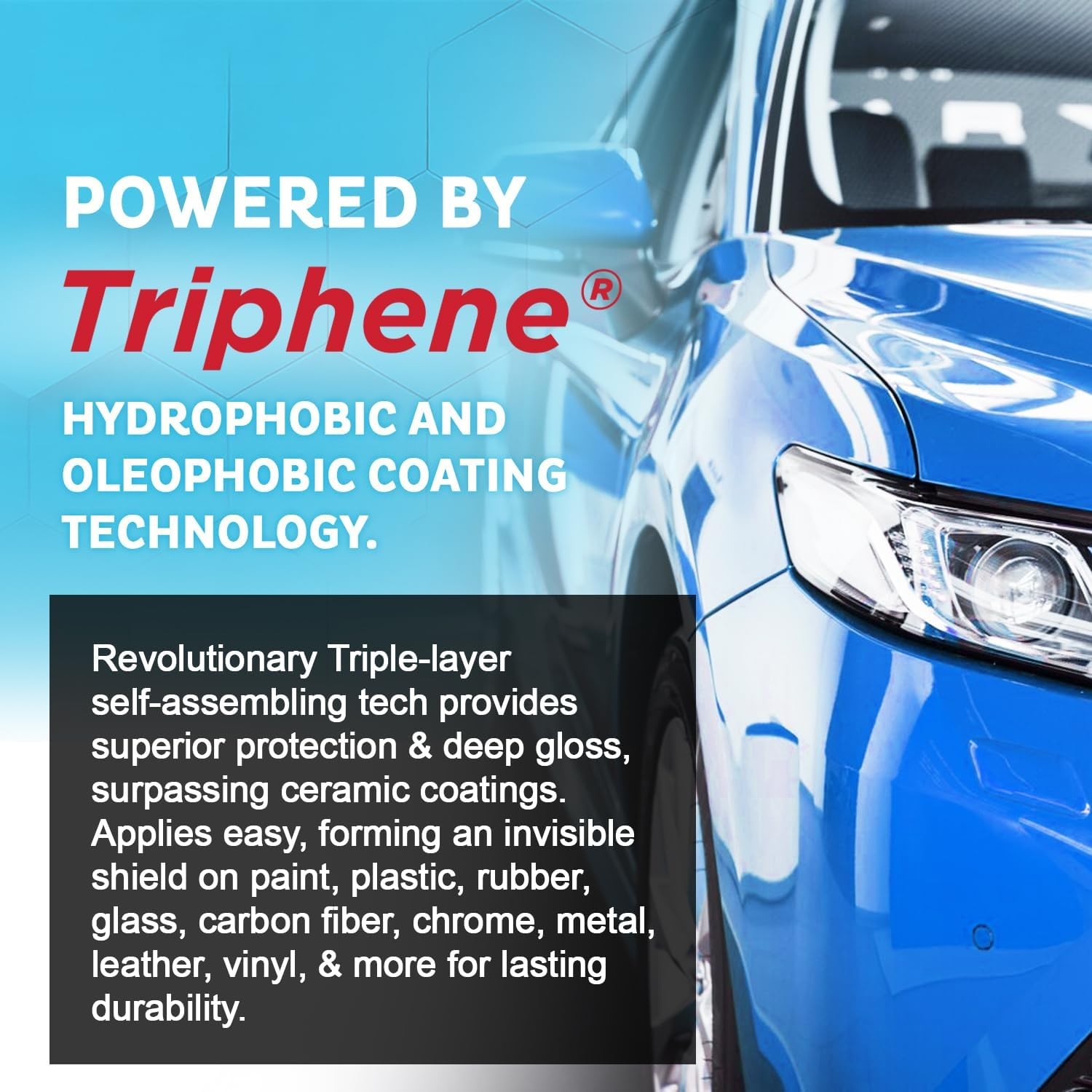 MAXLONE Car Spray Triphene® 20oz x3 + 6 Cloths | Clean, Shine, Protect All-In-1