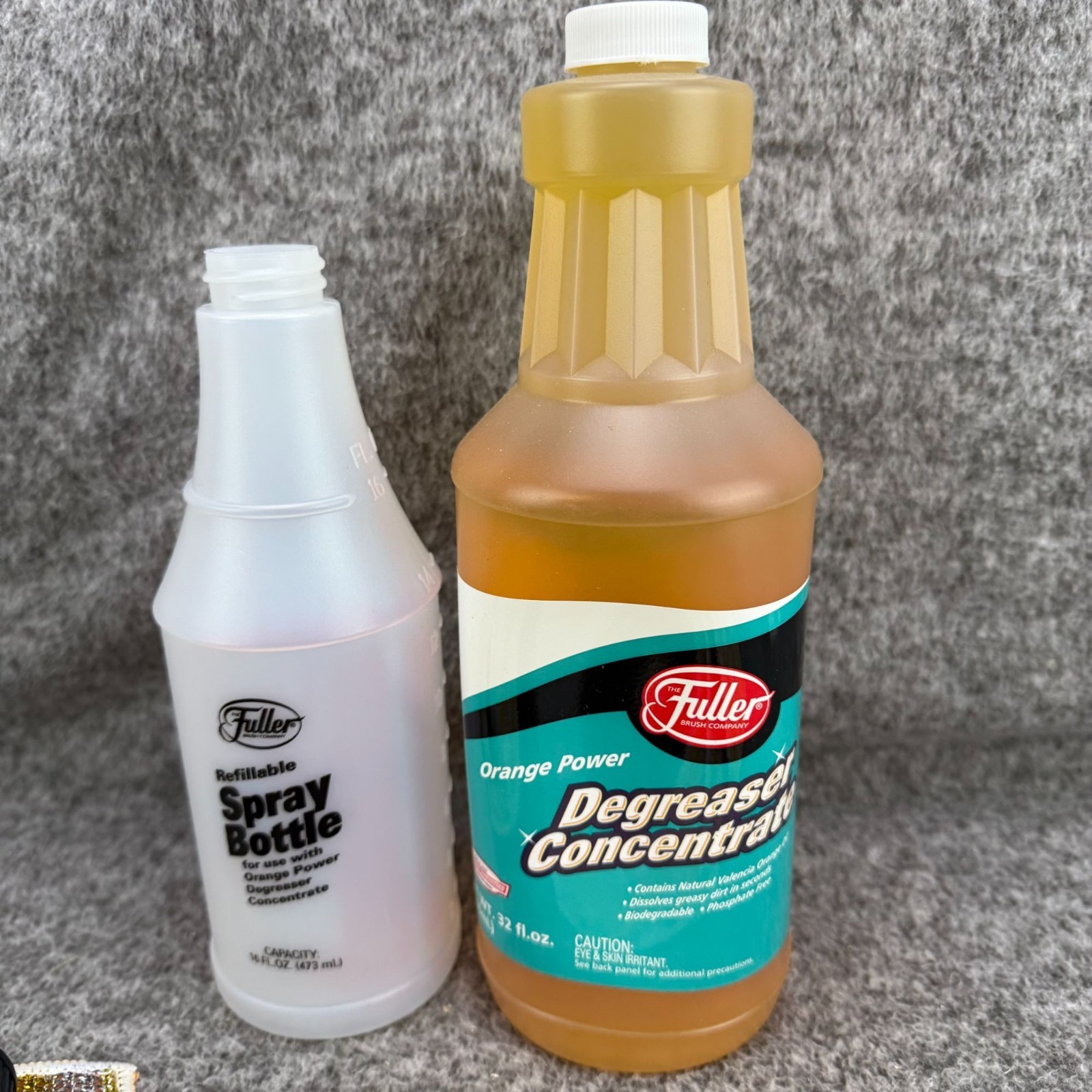 ✅Fuller Brush Orange Power Degreaser Concentrate Cleaning Kit W/Scrub Pads