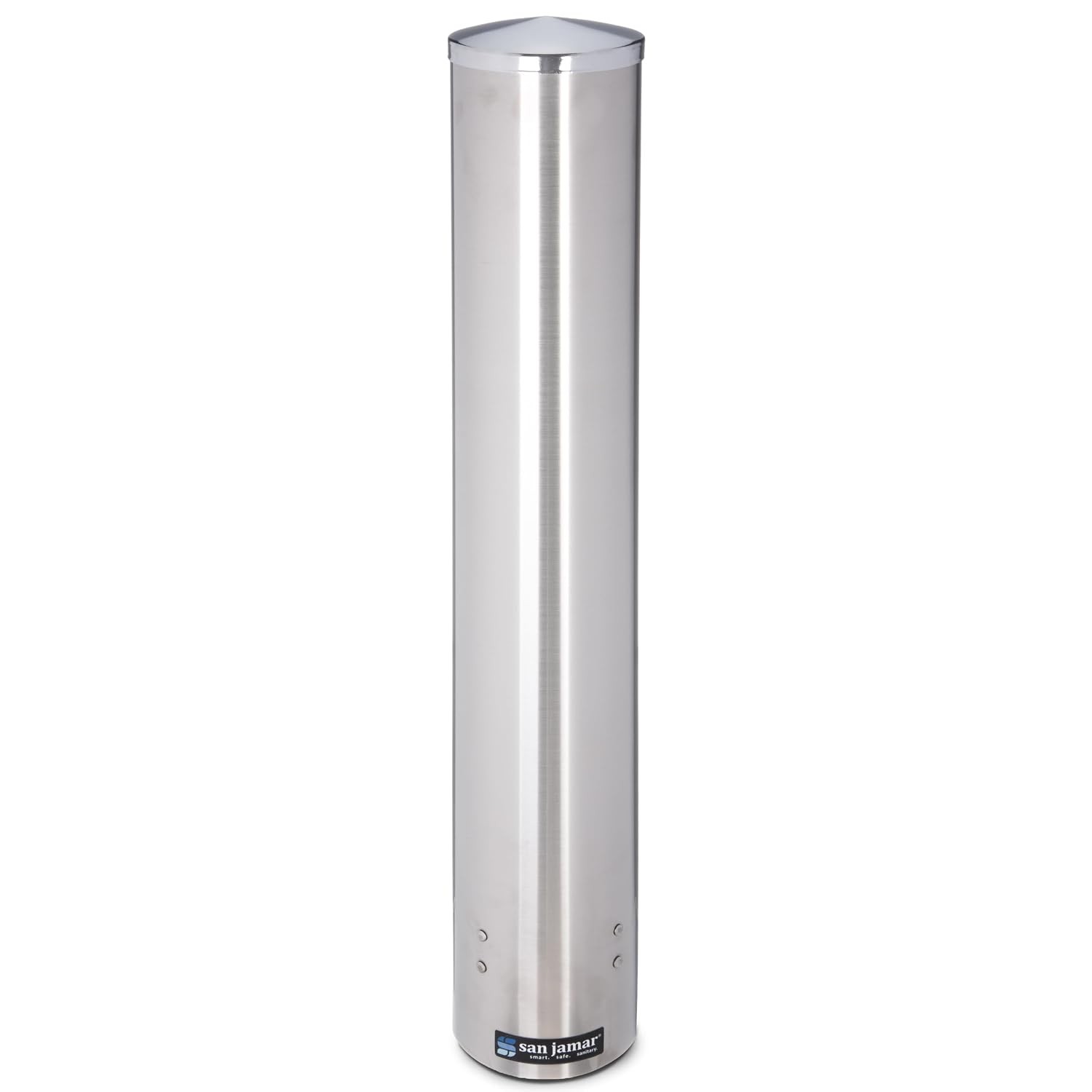 San Jamar Large Pull-Type Cup Dispenser Fits 12 – 24 Oz. Cups with Flip Cap fo
