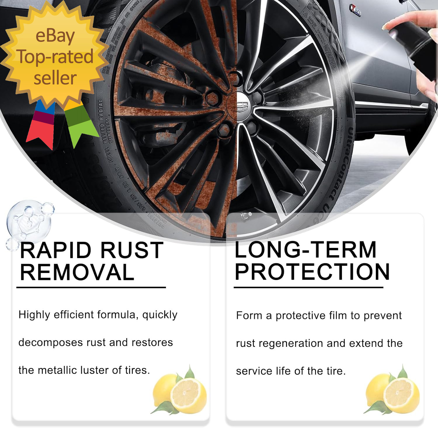 2PCS Nexa Rust Remover Spray Rust Remover for Metal 2.0 anti Rusts Iron
