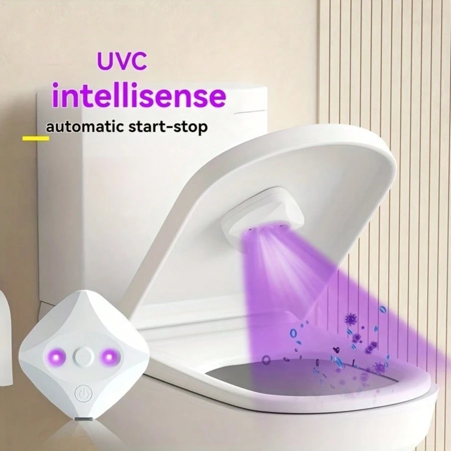 New UV Smart Toilet Cleaner Auto Sterilizer Portable Compact Home Bathroom Gadge