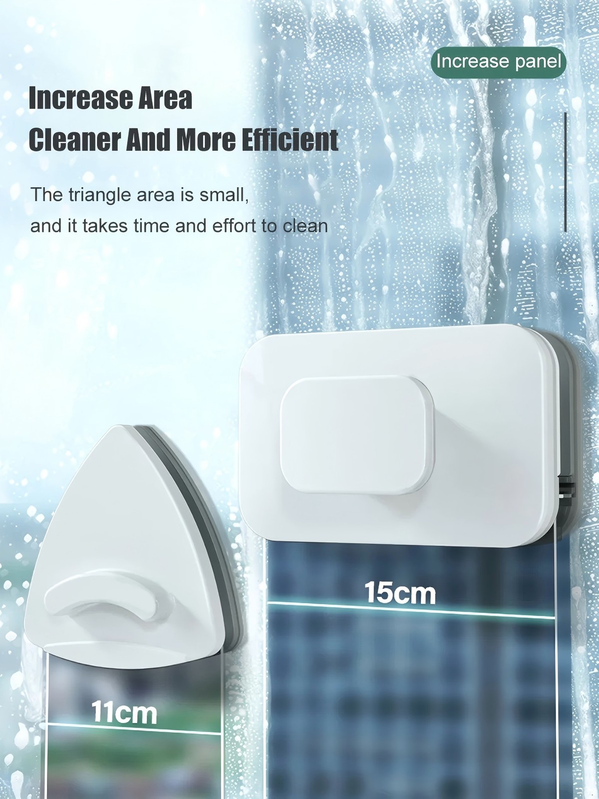 Home Magnetic Double Sided Window Glass Cleaner Wiper Cleaning Brush Tool