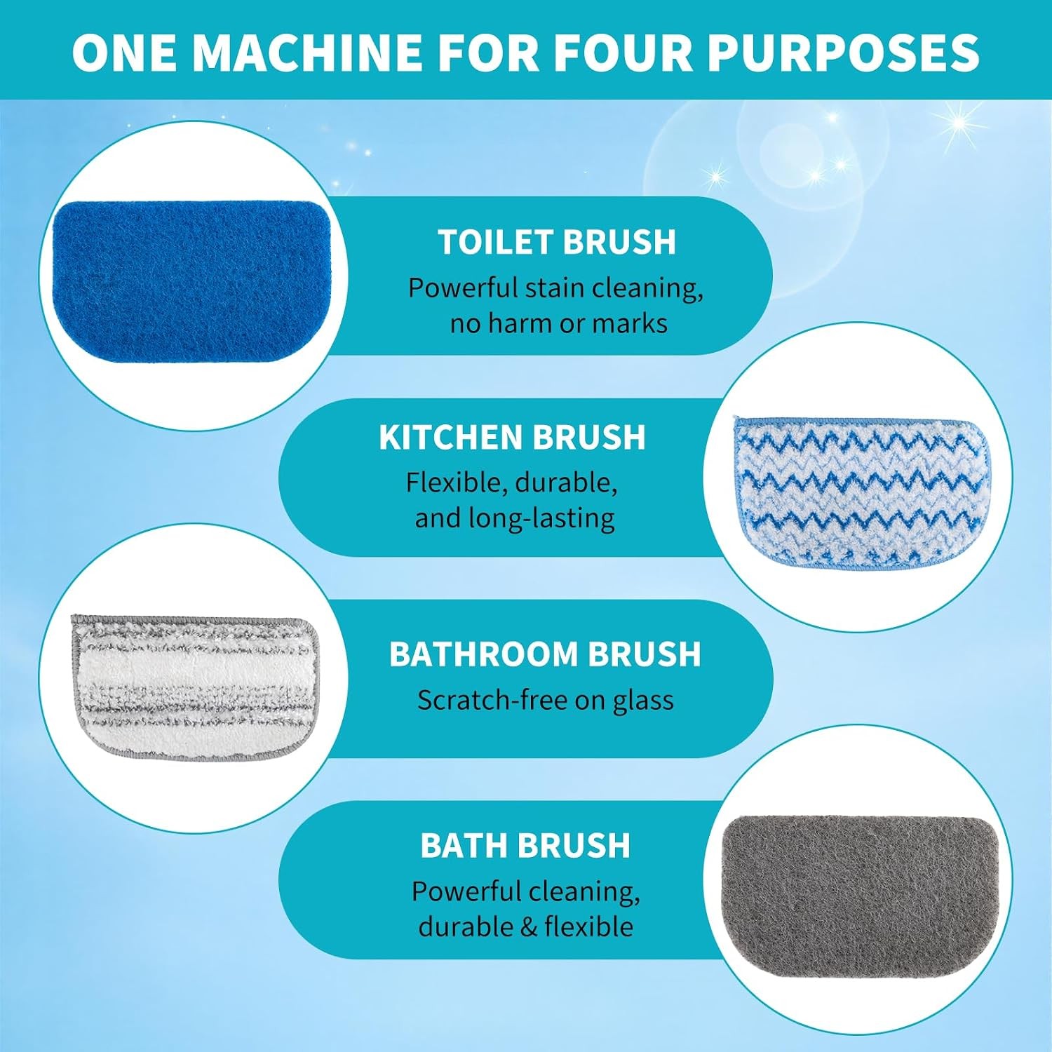 Long Handle Tub Scrubber Brush Durable Cleaning Brush Scrubber Tool Versatile