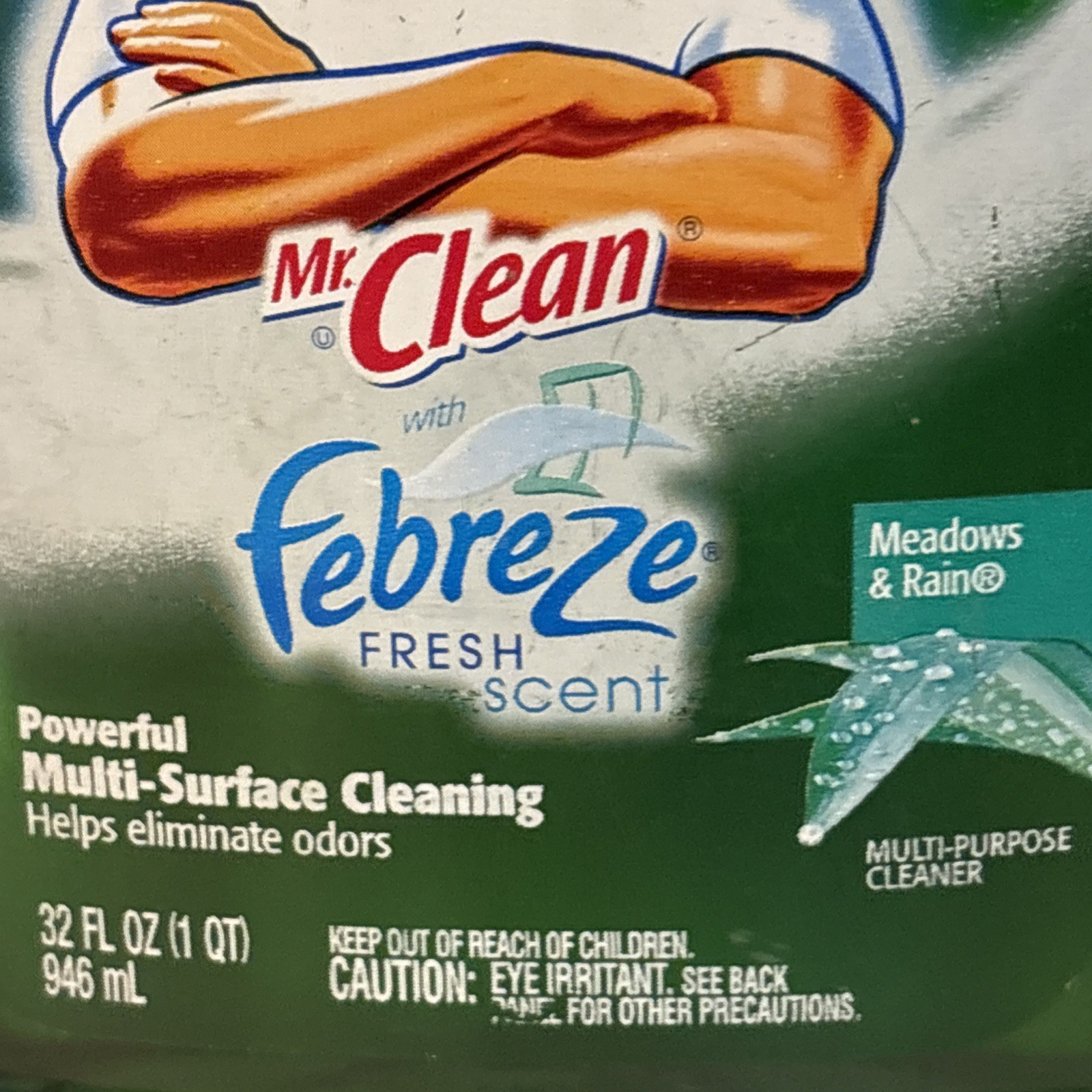 Mr Clean with Febreze Powerful Multi-Surface Cleaner Spray Meadows & Rain 32oz