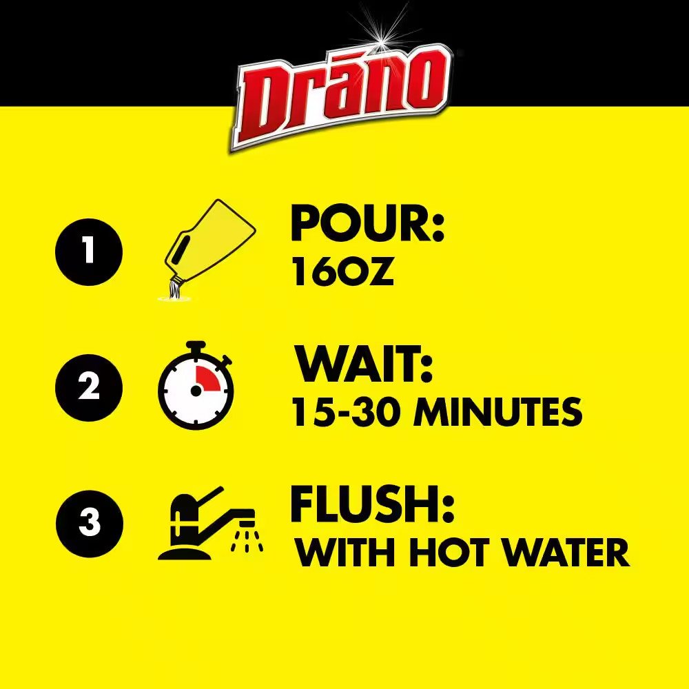 Drano Commercial Line 128 fl. oz. Max Gel Clog Remover