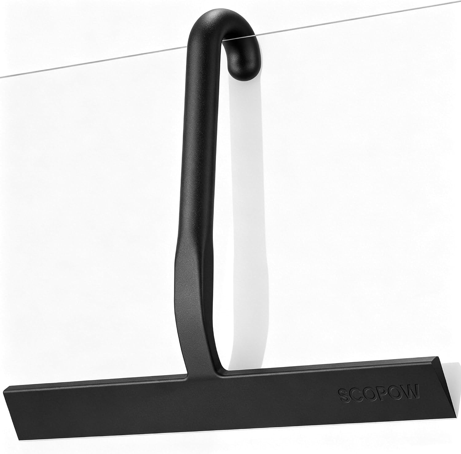 Shower Squeegee for Glass Doors – 10 Inch Bathroom Squeegee with Ergonomic round