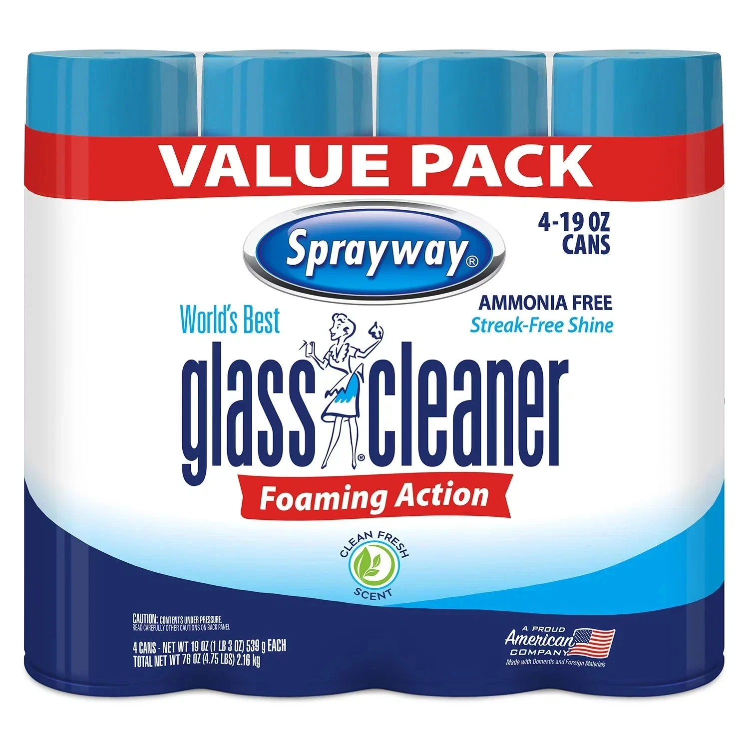 Sprayway SW050CLUB Glass Cleaner – 4 Pack