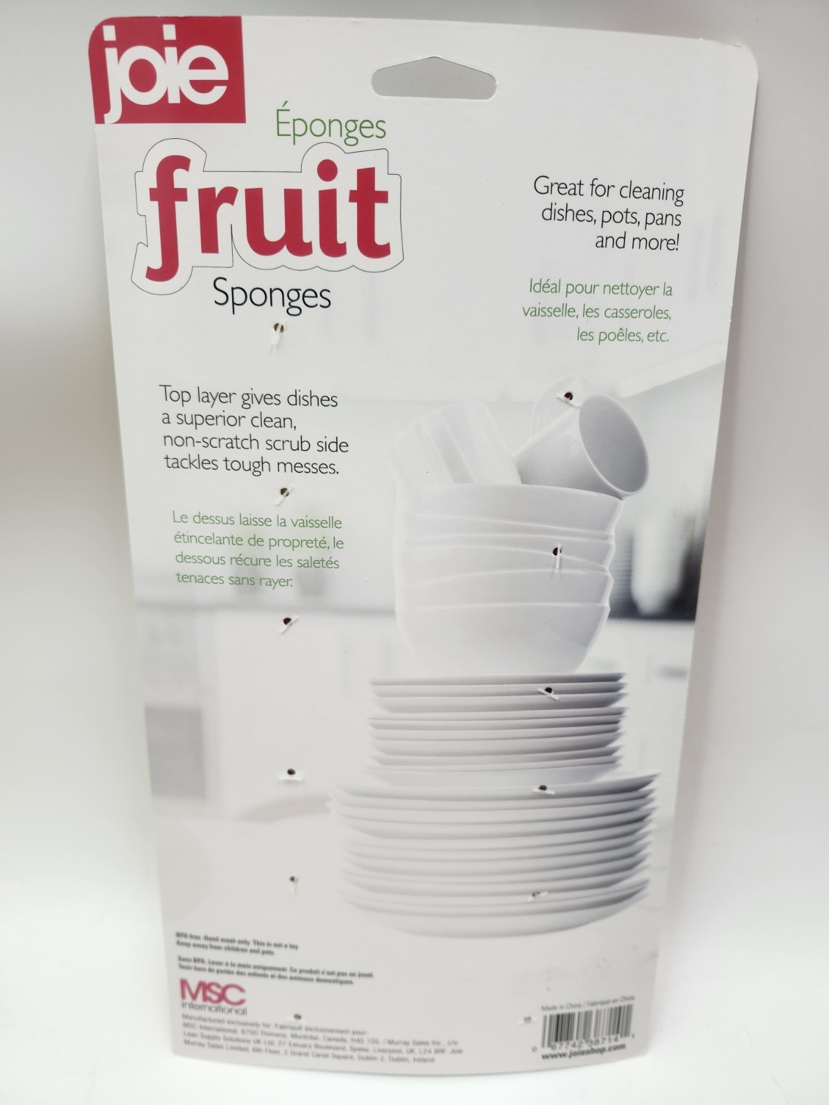 Joie Fruit Sponges, 6 Pack – 10.5×6.2x3cm New